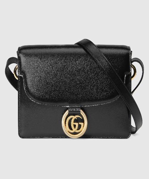 Gucci Small Leather Shoulder Bag for Women - Black Crossbody Purse | Perfect for Work, Travel & Evening Out