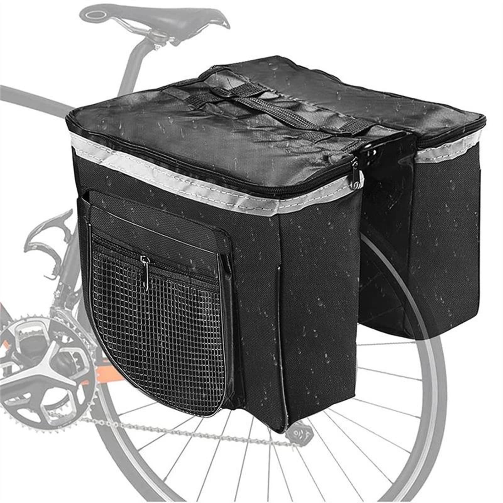 Waterproof Bike Rear Rack Bag - Large Capacity Pannier for Cycling & Travel