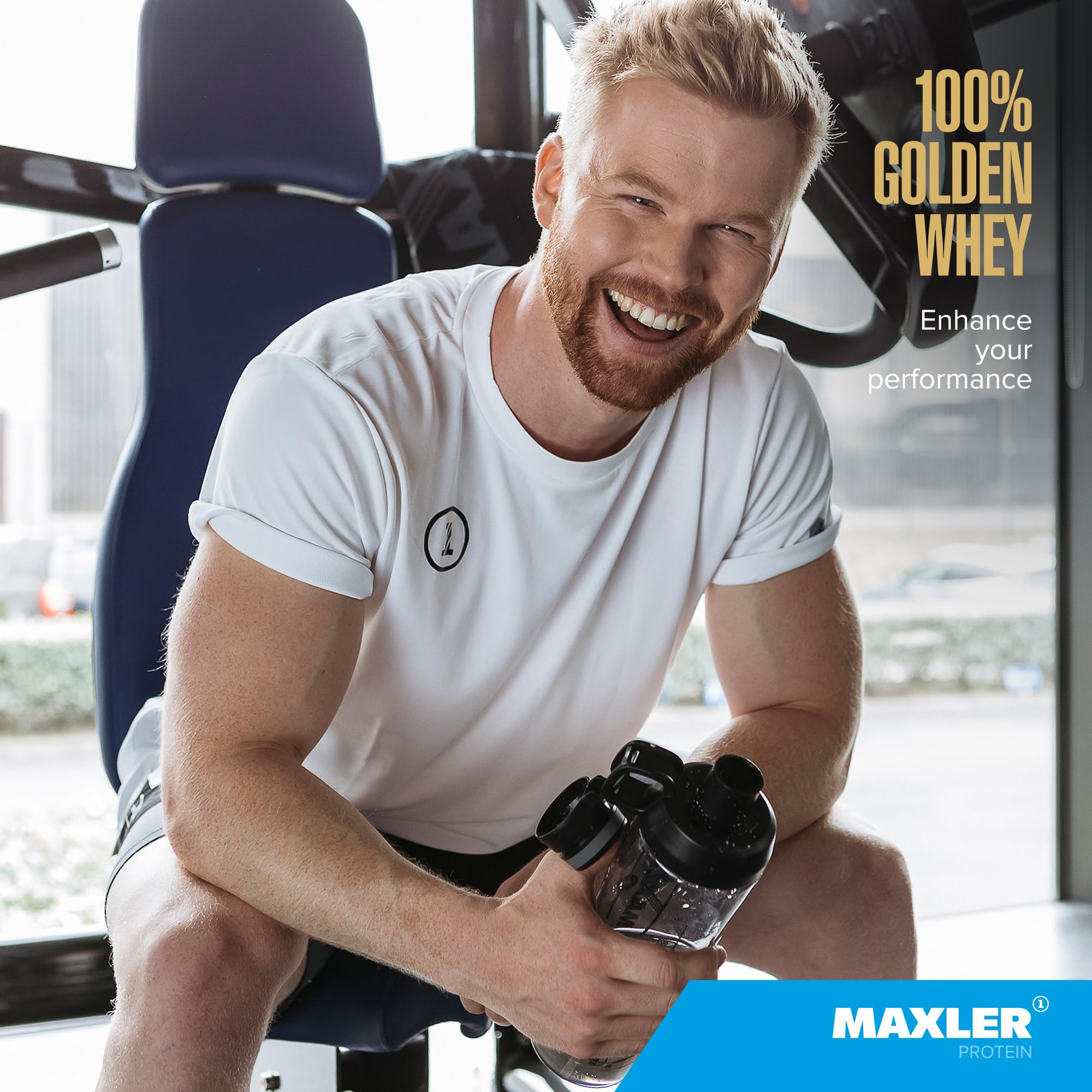 Maxler 100% Golden Whey Protein Powder - 22g Protein per Serving, Low Fat & Low Carb, Rich Chocolate Flavor (2 lbs) - Post-Workout Recovery & Muscle Building Supplement for Athletes & Fitness Enthusiasts