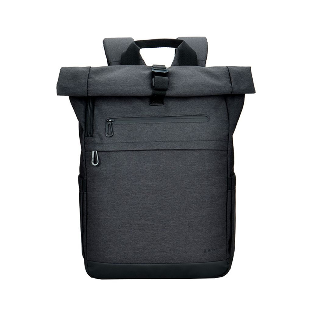 Evol Hampton 15.6 Inch Laptop Business Backpack - Durable Charcoal Grey Laptop Bag for Work, Travel & School | Fits 15-16 Inch Notebooks & Accessories