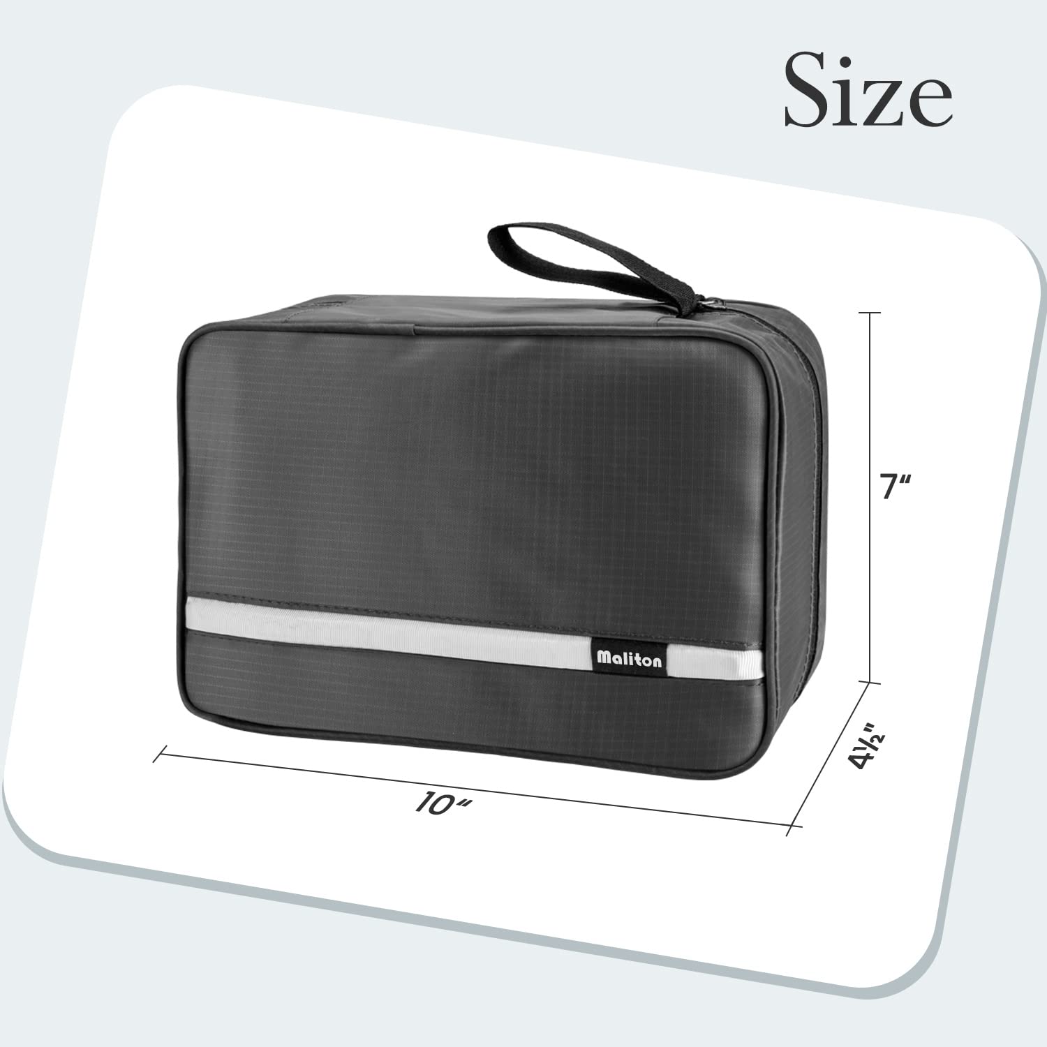 Premium Travel Toiletry Bag for Men & Women - Large Hanging Cosmetic Organizer with 4 Waterproof Compartments | Ideal for Bathroom, Shower & Vacation Essentials (Black) | Perfect for Business Trips, Gym & Camping