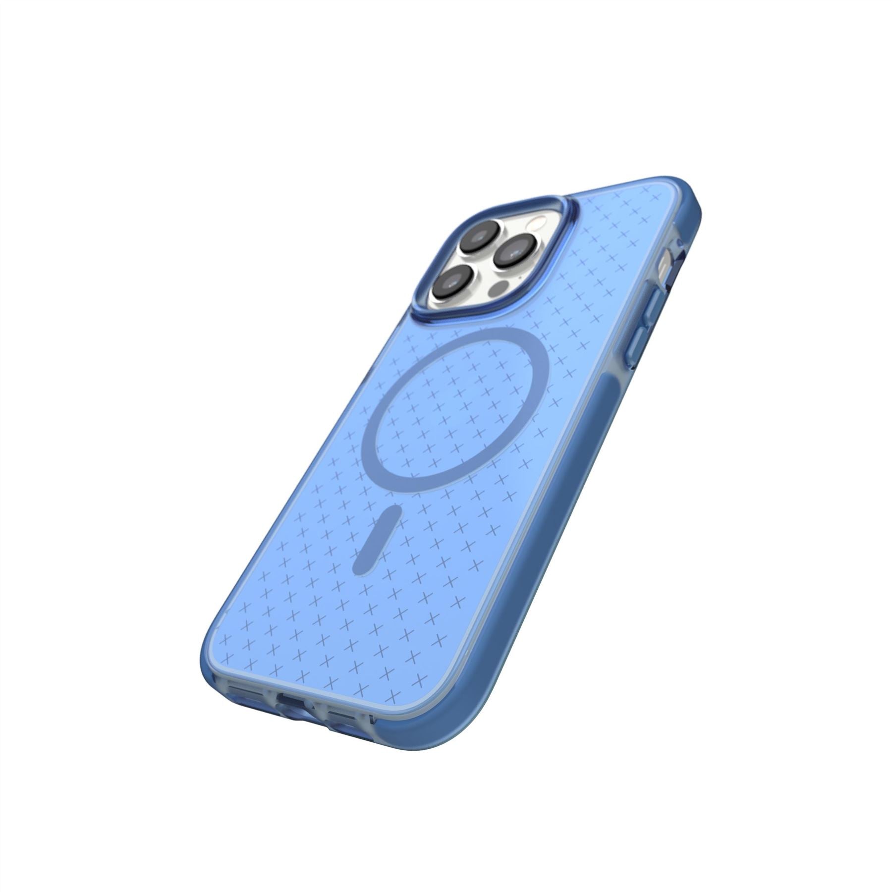 EvoCheck MagSafe Compatible Case for Apple iPhone 14 Pro Max - Shockproof & Slim Protective Cover in Tranquil Blue | Perfect for Work, Travel & Everyday Use