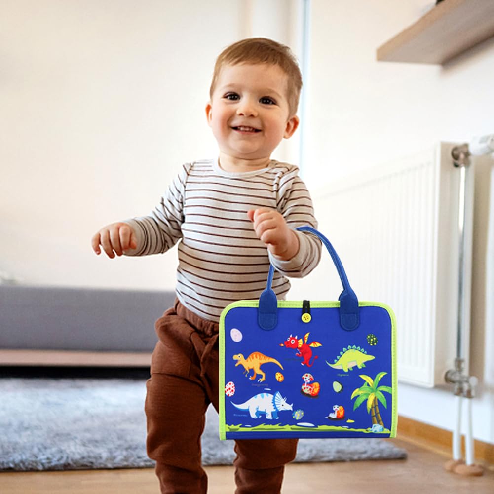 Montessori Busy Board for Toddlers 1-4 Years Old - Sensory Learning Toys for Babies 12+ Months | Airplane & Car Travel Activities, Preschool Educational Gifts for Boys & Girls | Perfect for Birthday Presents, Early Childhood Development & Long Trips