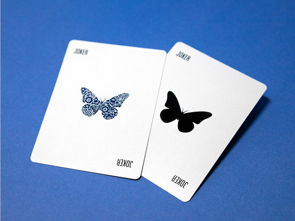 Blue Workers Edition Butterfly Playing Cards - Premium Quality for Magic Tricks, Cardistry & Poker Games - Perfect for Professional Magicians, Card Enthusiasts & Casino Nights