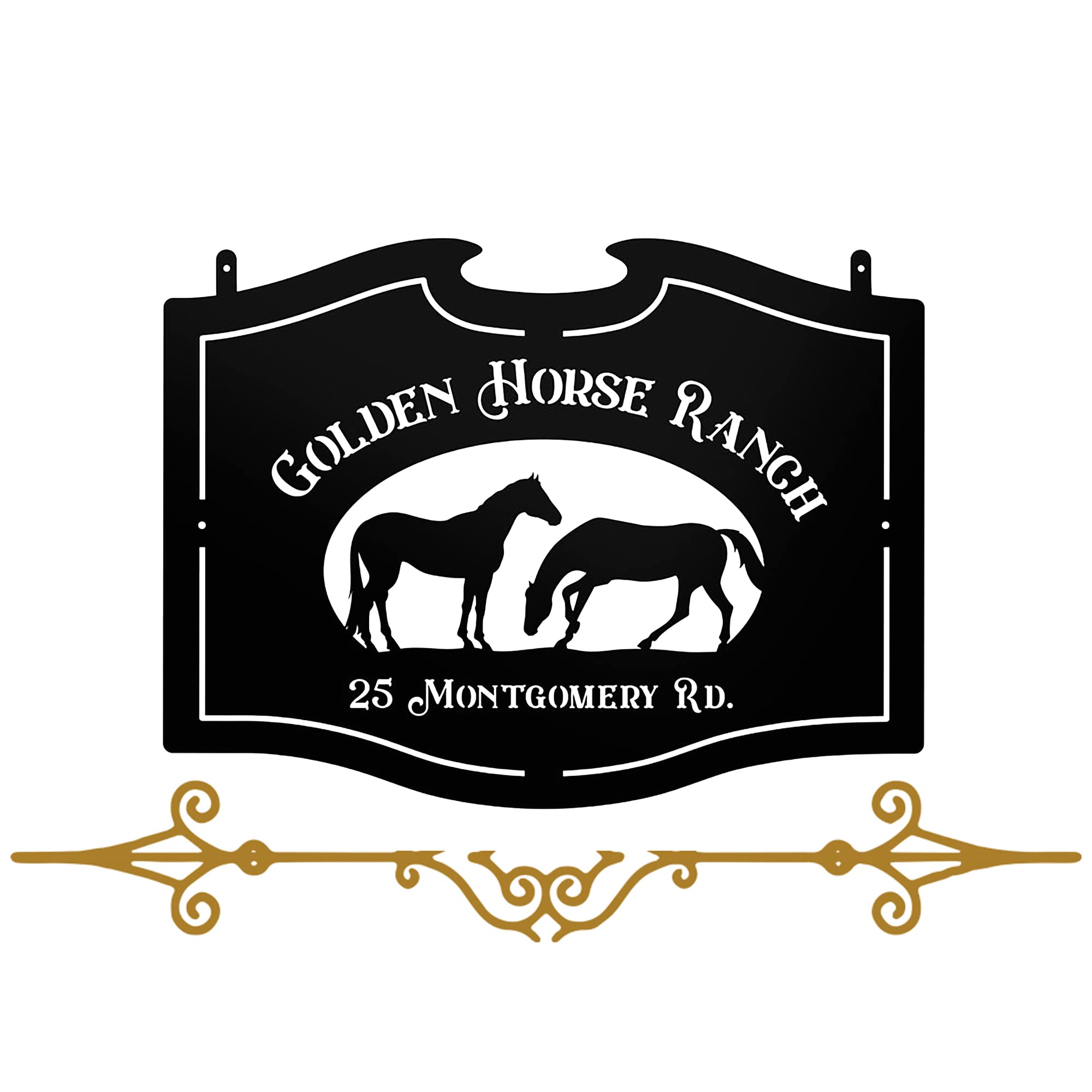 Custom Personalized Metal Farm & Ranch Signs - Handmade Horse & Barn Signs for Home, Stable & Outdoor Decor