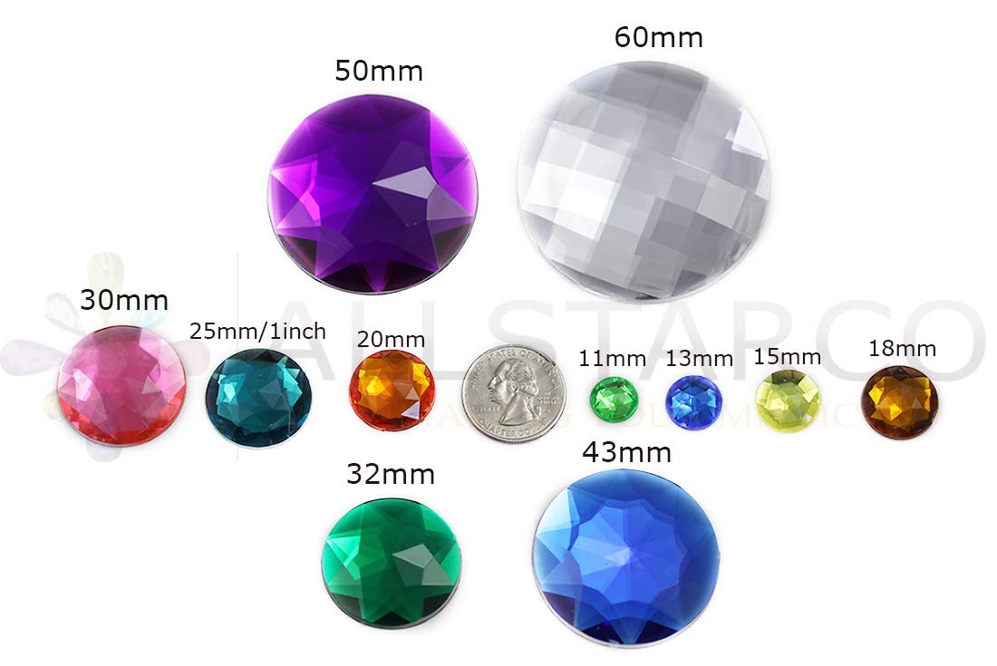 10mm Blue Sapphire Acrylic Rhinestone Beads - 100pcs Flat Back Sew-On Round Plastic Gems with Holes for Jewelry Making, Clothing Embellishment, DIY Crafts, Cosplay Costumes & Shoe Decoration | Perfect for Bridal Accessories, Handmade Cards & Home Decor Projects