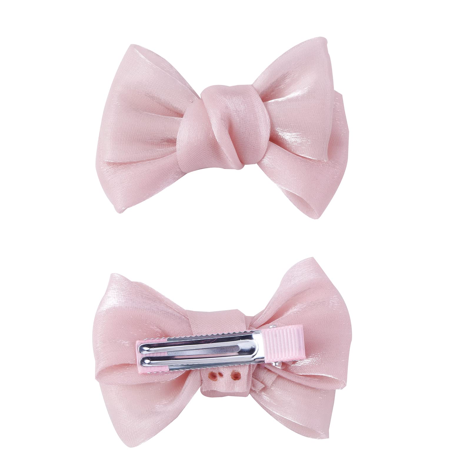 Floral Hair Clips Set - 3pcs Flower Bow Hair Accessories for Baby Girls, Toddlers & Teens | Boutique Alligator Clips with Full Lining | Perfect for Birthday Gifts, School, Parties & Special Occasions