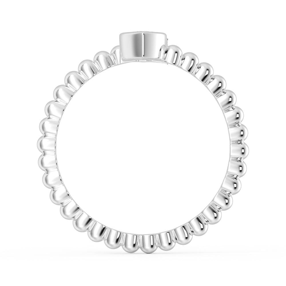 Lab Grown Diamond Personalized Initial Promise Ring for Women - Custom Engraved 14K Gold/White Gold Name Letter Ring - Perfect for Anniversaries, Engagements & Special Occasions