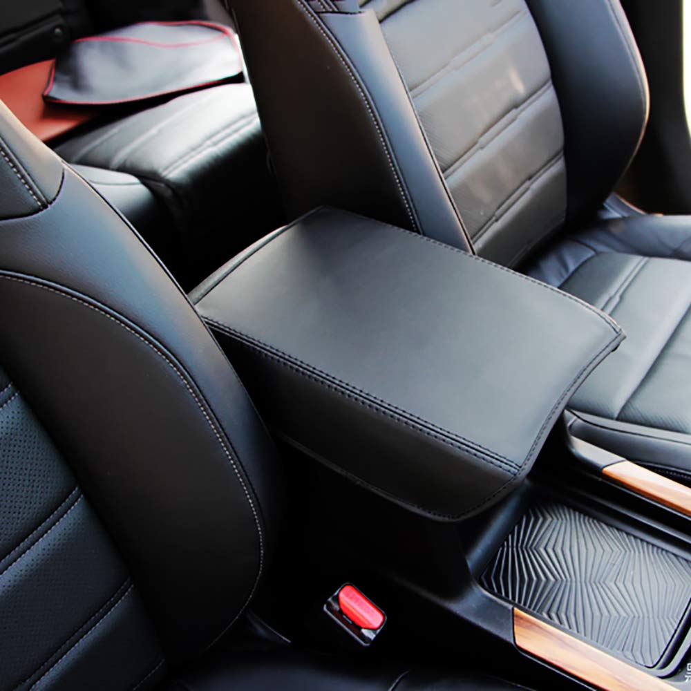 Leegi AAGIILEEYO Car Armrest Cover for Honda CRV 2017-2020 - Black Center Console Protector with Storage Box | Perfect for Road Trips & Daily Commuting
