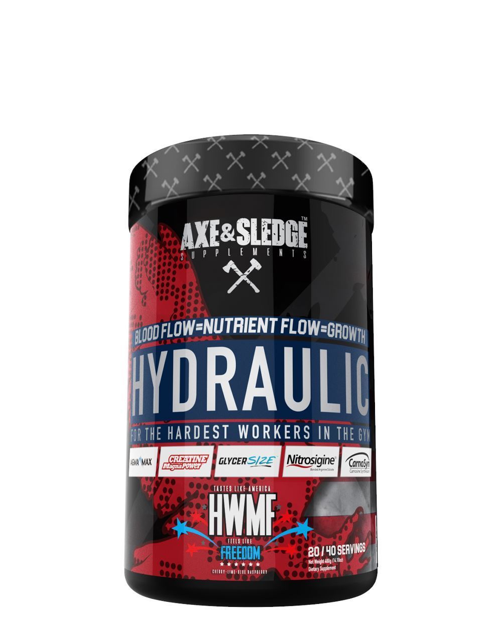 Axe & Sledge Hydraulic Pre-Workout Pump Supplement - Boost Energy, Focus & Muscle Pumps for Gym & Bodybuilding