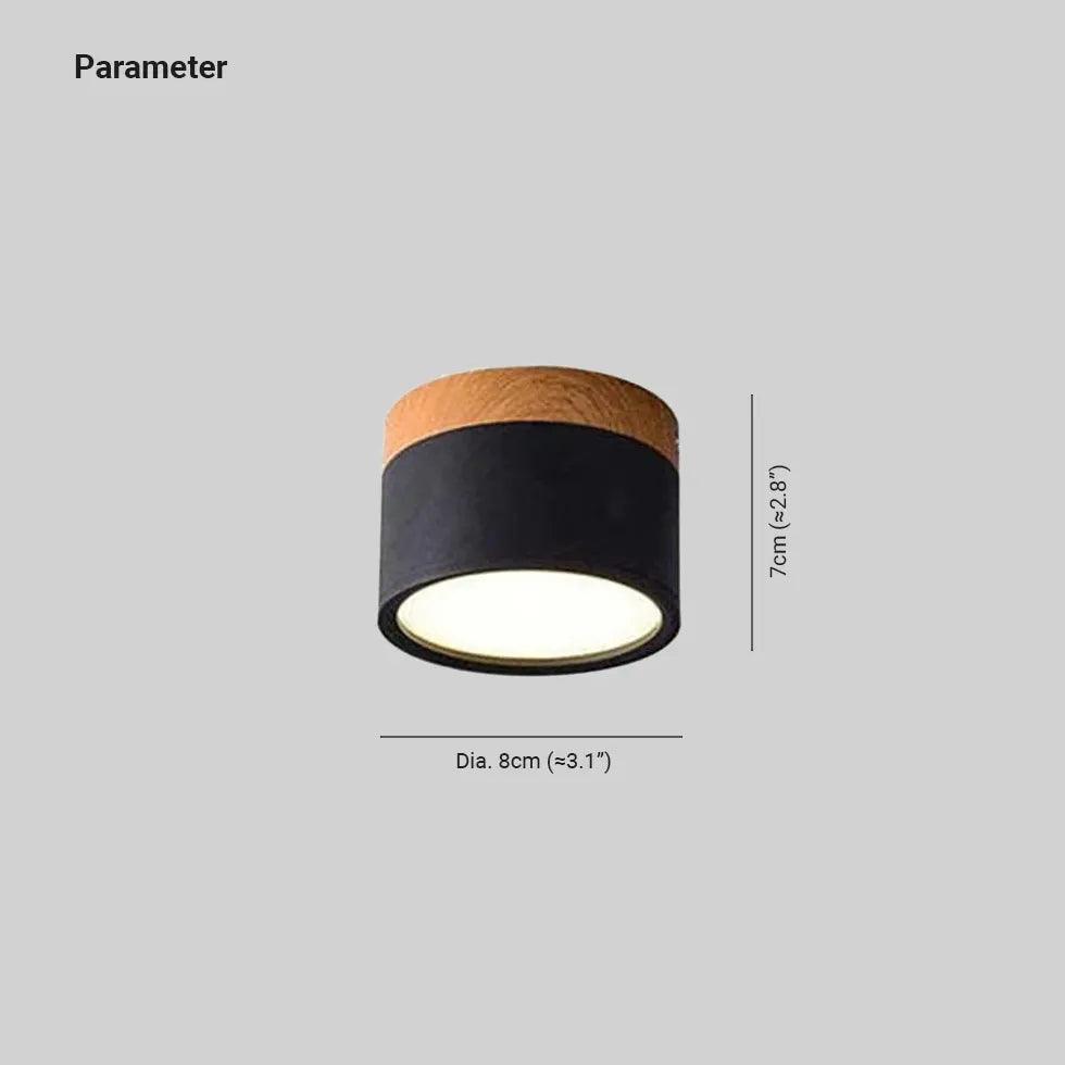 Modern LED Flush Mount Ceiling Light - Energy Efficient Yellow Downlight for Living Room, Bedroom & Kitchen - Dimmable Bright Lighting Fixture for Home & Office