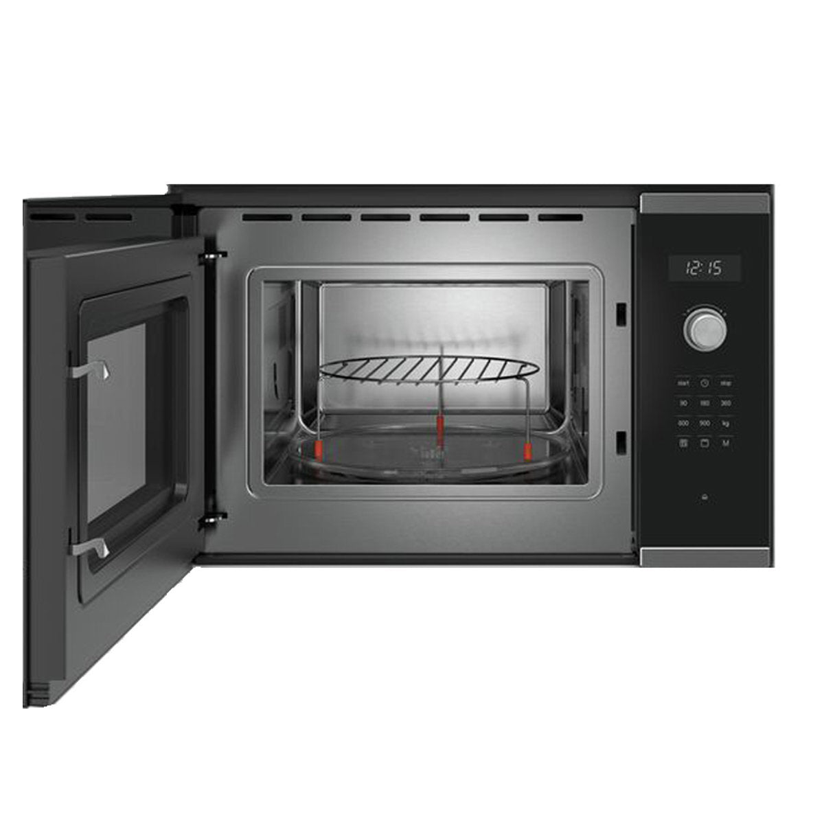 Bosch Serie 6 25L Built-In Microwave Oven 900W Stainless Steel BEL554MS0A - Compact Countertop Microwave for Small Kitchens, Dorms & Apartments (Carton Damage)