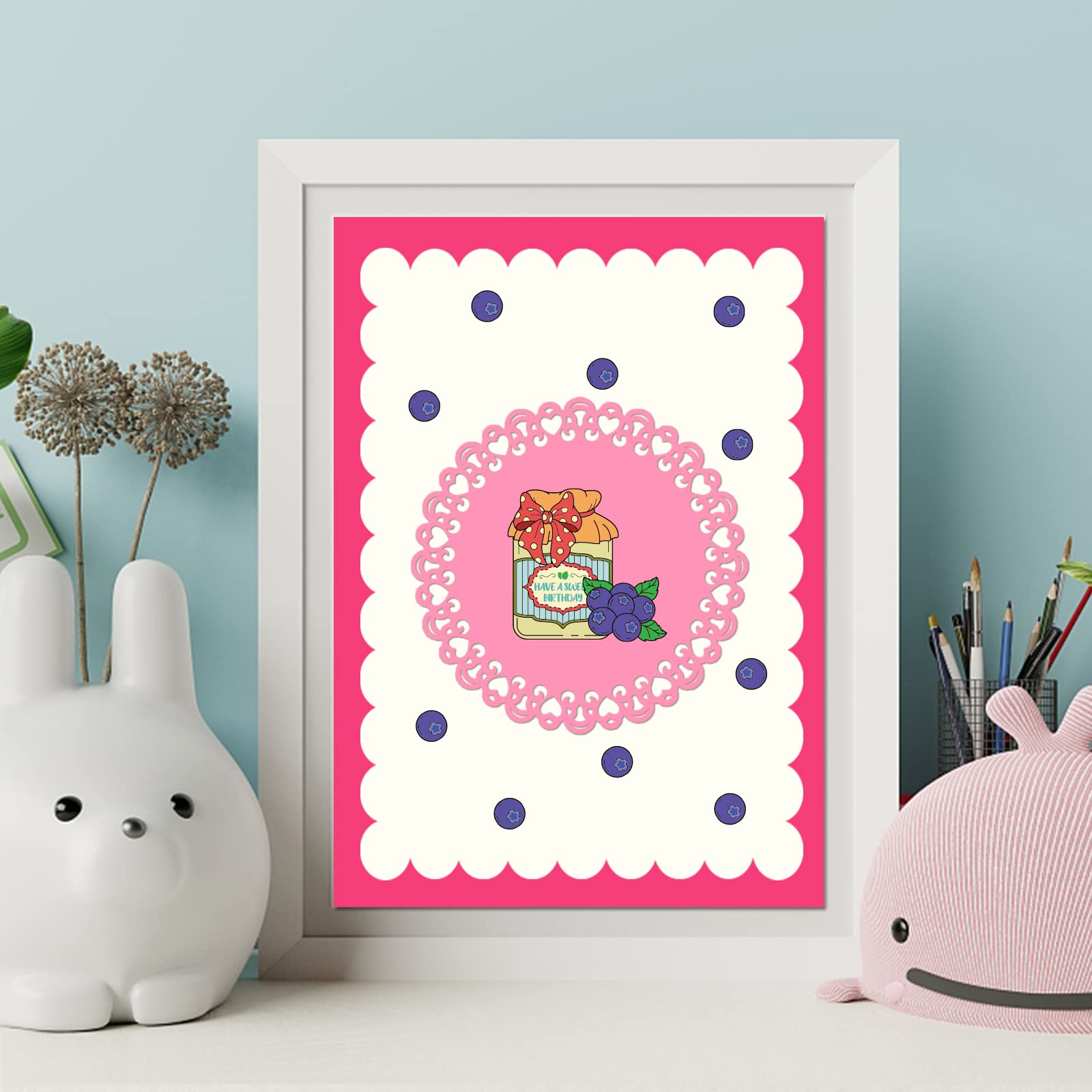 BENECREAT Clear Silicone Stamps - Berry Raspberry Leaves Design for DIY Card Making, Scrapbooking, and Album Decoration (6.3x4.3 Inch) | Perfect for Handmade Greeting Cards, Journaling, and Craft Projects