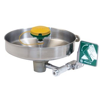 Haws 7360B-7460B Wall Mount Stainless Steel Eyewash Bowl - Emergency Eye Wash Station for Laboratories, Workshops & Industrial Safety