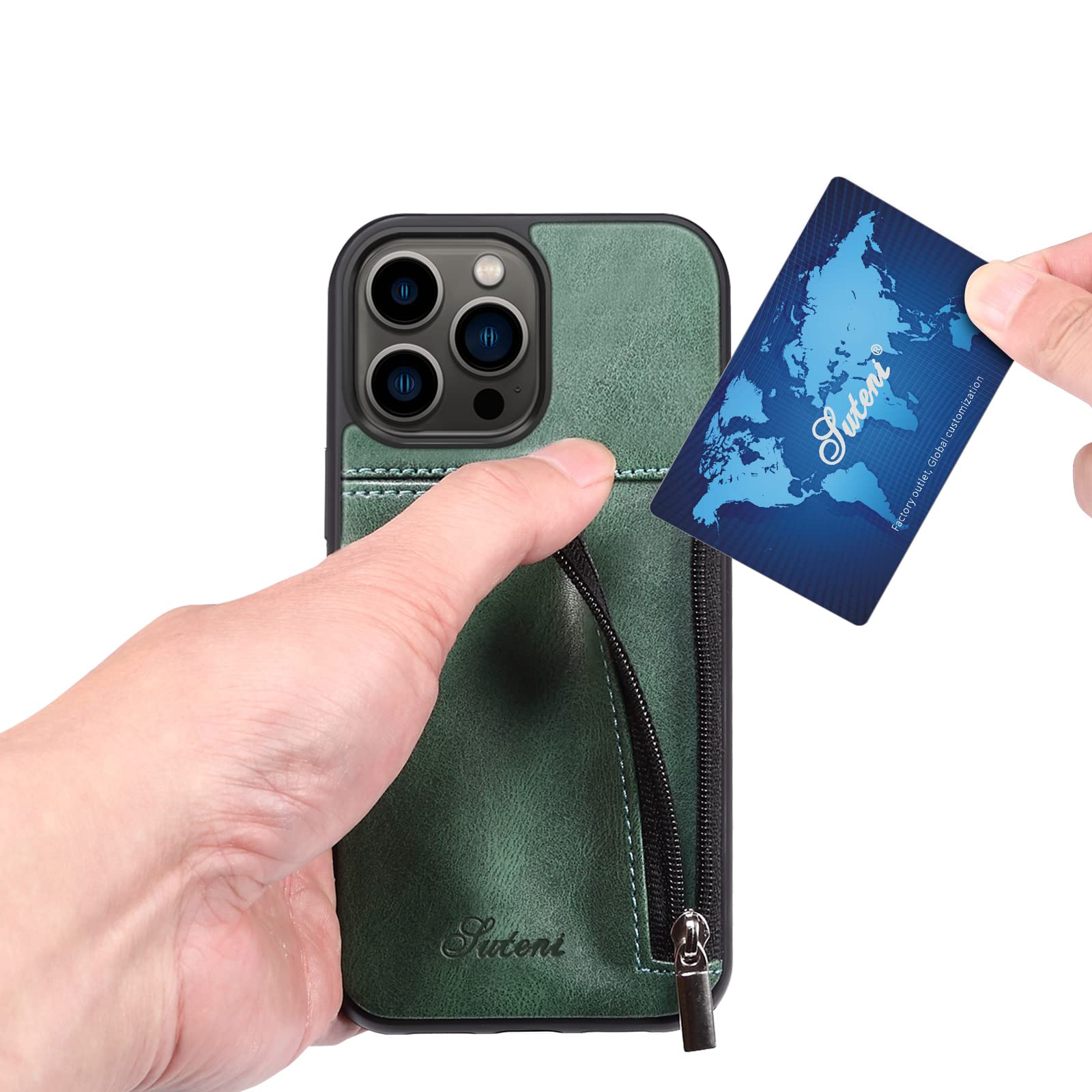 Premium PU Leather Wallet Case for iPhone 13 Pro Max (6.7