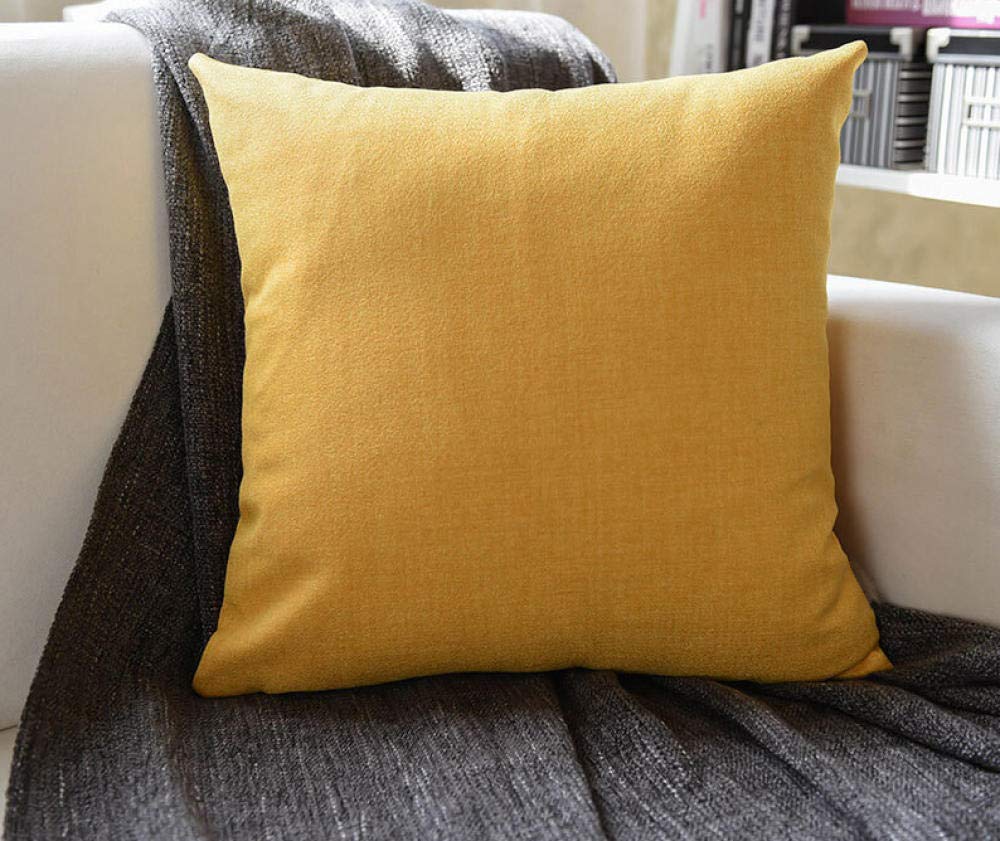 QWE Solid Color Washable Pillow - Versatile Lumbar Support for Sofa, Office, Bed & Car - 45x45cm - Perfect for Back Pain Relief & Comfortable Sleep