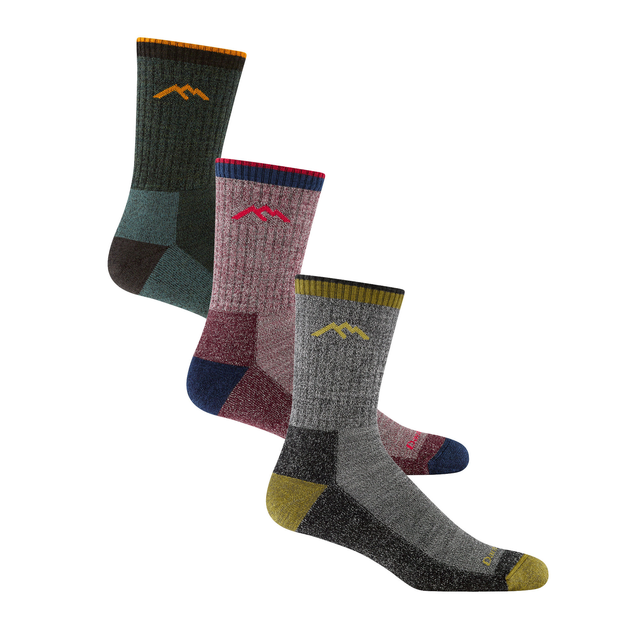 Men's Limited Edition Hiker Micro Crew Socks 3-Pack - Moisture-Wicking Hiking & Outdoor Adventure Socks for Trail Running, Camping & Daily Wear