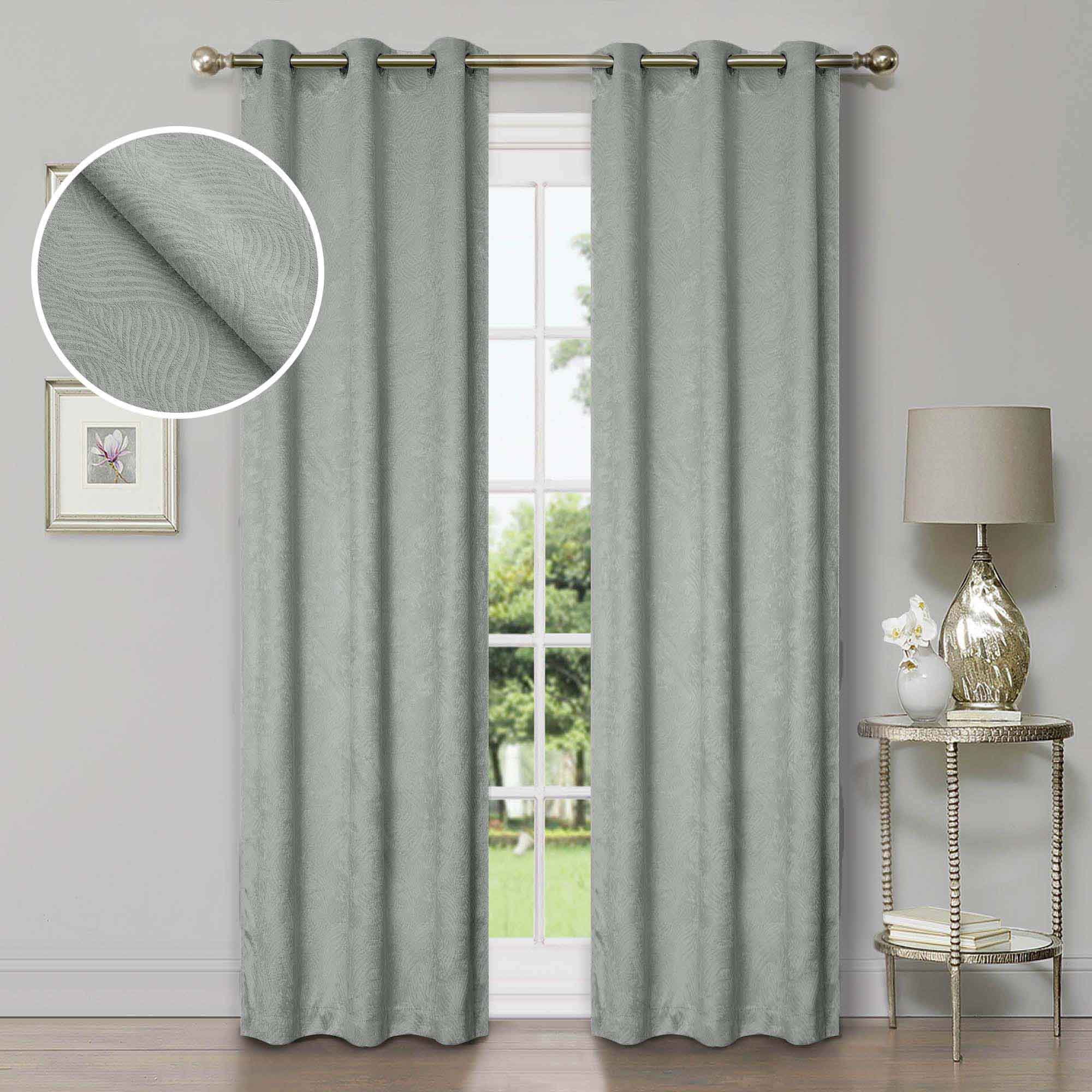 Waverly Modern Washable Blackout Curtains for Bedroom - Room Darkening Window Treatment Panels Set, Thermal Insulated Drapes for Nursery, Living Room & Home Decor