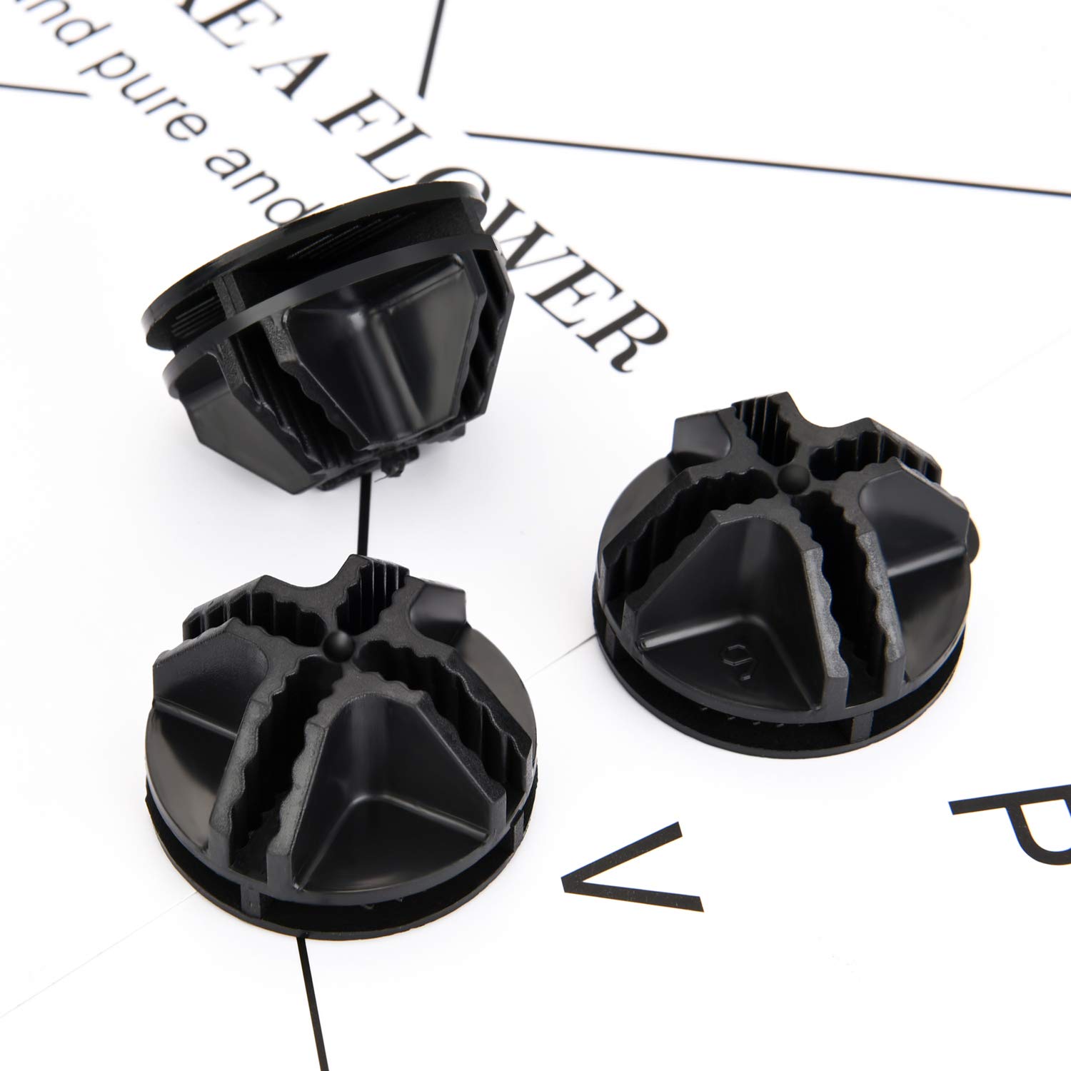 32-Piece Black ABS Plastic Cube Connectors for Modular Storage - Wire Cube Organizer for Closet, Shelving & DIY Projects - Perfect for Home Organization & Custom Storage Solutions