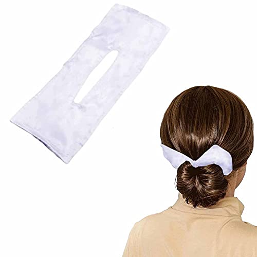 iKASUS Deft Bun Maker - Hair Donut Bun Former, Elastic Hairband & Magic Clip for French Twist Hairstyles | Elegant Cloth Hair Styling Tool for Women & Girls | Perfect for Weddings, Parties & Everyday Use