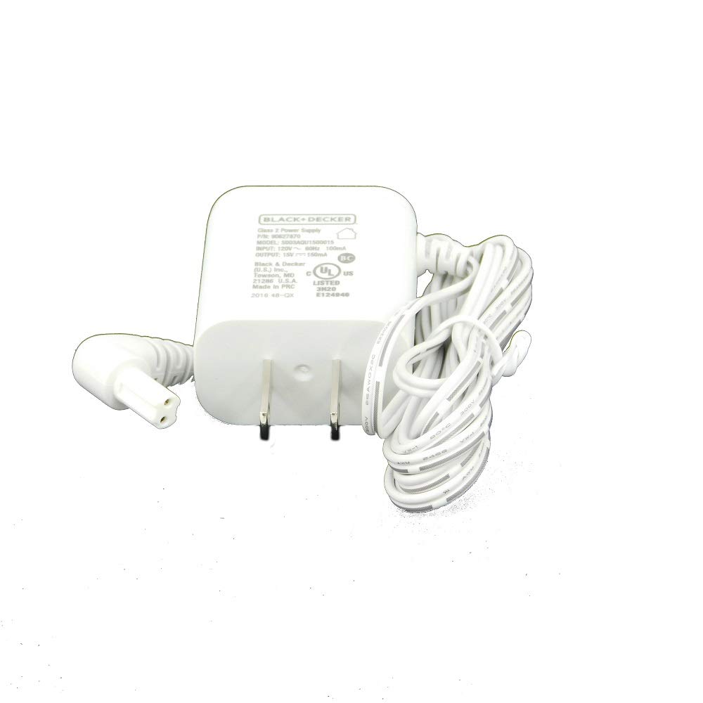 Black & Decker 90627870 Replacement Vacuum Charger for HNV115J Cordless Handheld Vacuum - Perfect for Home Cleaning & Quick Spills