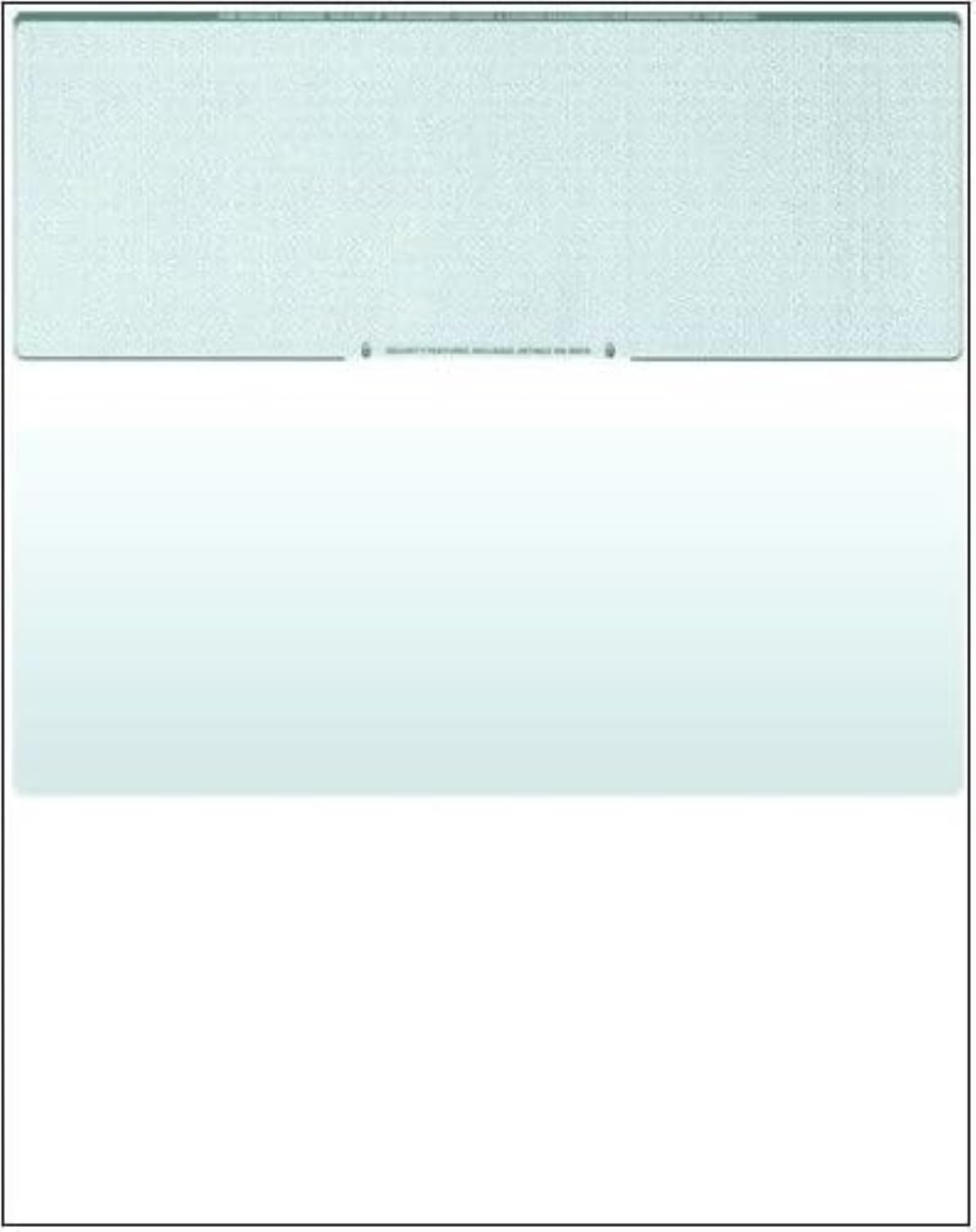 Compuchecks Check on Top Blank Check Paper - 1000 Pack | QuickBooks & Laser Printer Compatible | Secure Business Checks with Voucher | 8.5