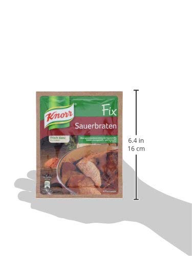 Knorr Fix German Style Pot Roast Sauerbraten 37g | Authentic German Seasoning Mix | Easy Home Cooking | Pack of 1 | Perfect for Slow Cooker, Oven & Family Dinners