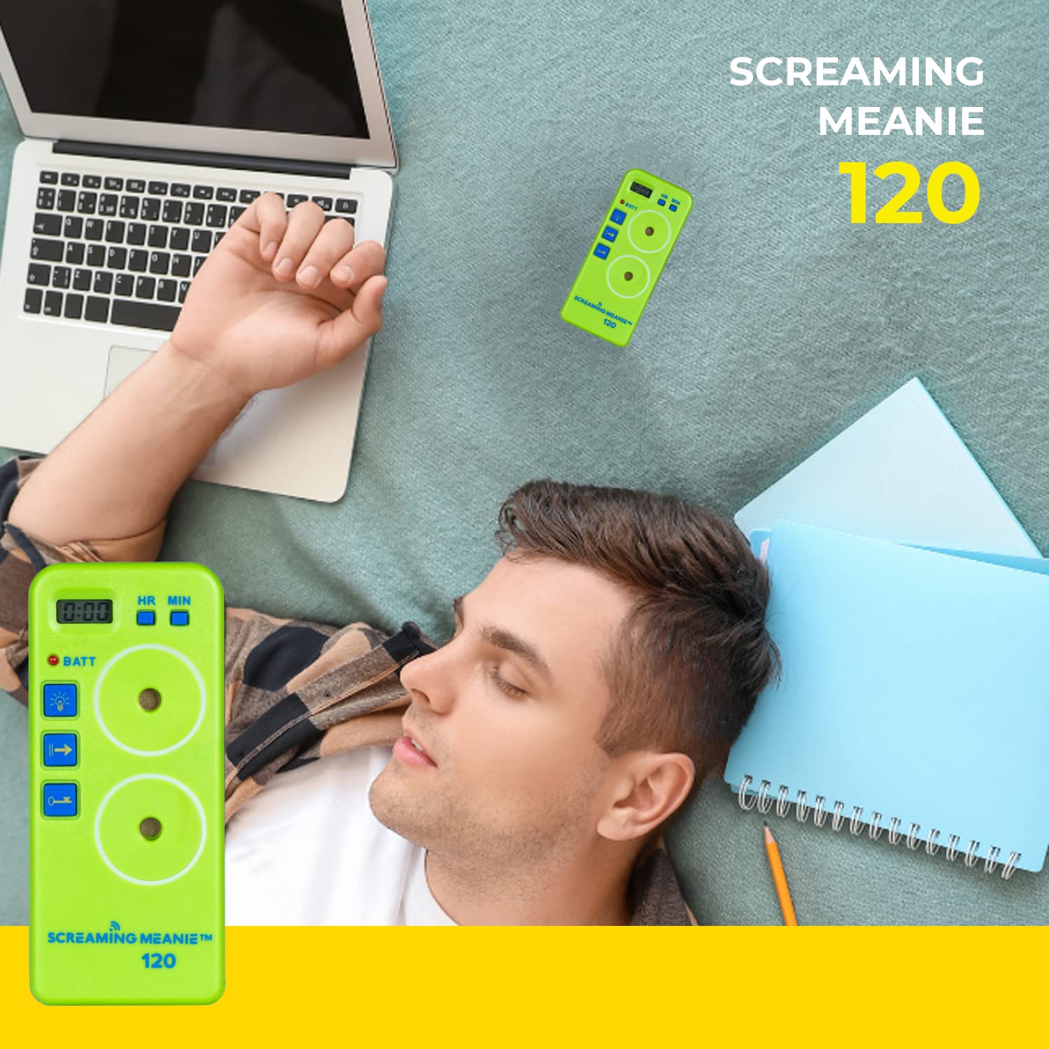 TZ-120 Ultra Loud Alarm Timer with 2 Sound Modes - 120dB Heavy Duty Alarm Clock for Deep Sleepers, Truck Drivers & Travelers | Includes 9V Battery (Green) | Perfect for Home, Office, RV & Emergency Use