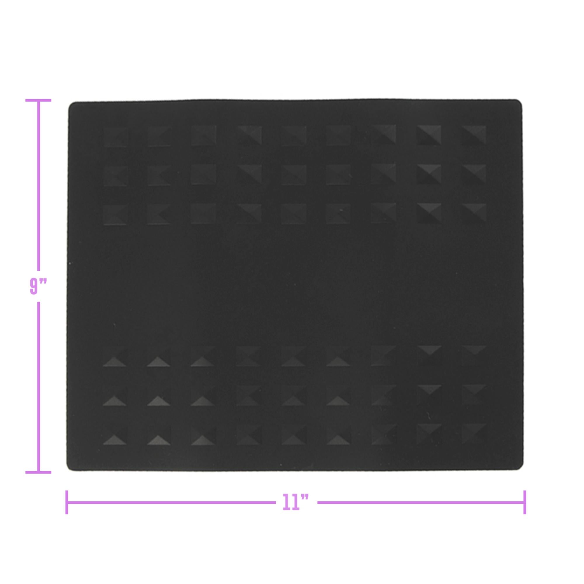 Heat Resistant Silicone Baking Mat - Non-Slip Protective Kitchen Mat for Cooking, Baking & Countertop Protection - Black Colortrak Mat for Oven, Stove & Counter Use