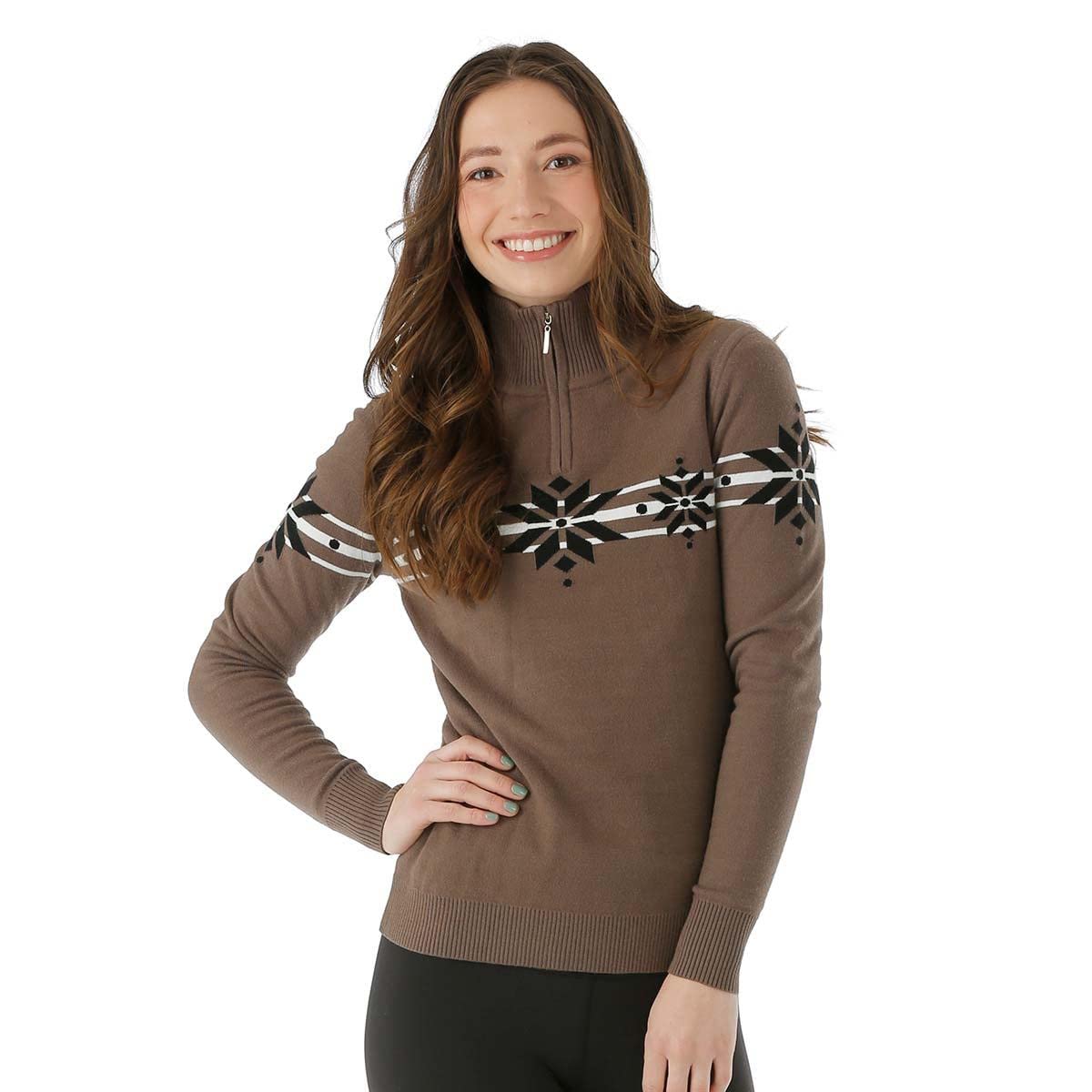 NILS Women's Snowflake 3 Knit Sweater - Cozy Winter Pullover for Casual Outings & Holiday Gatherings