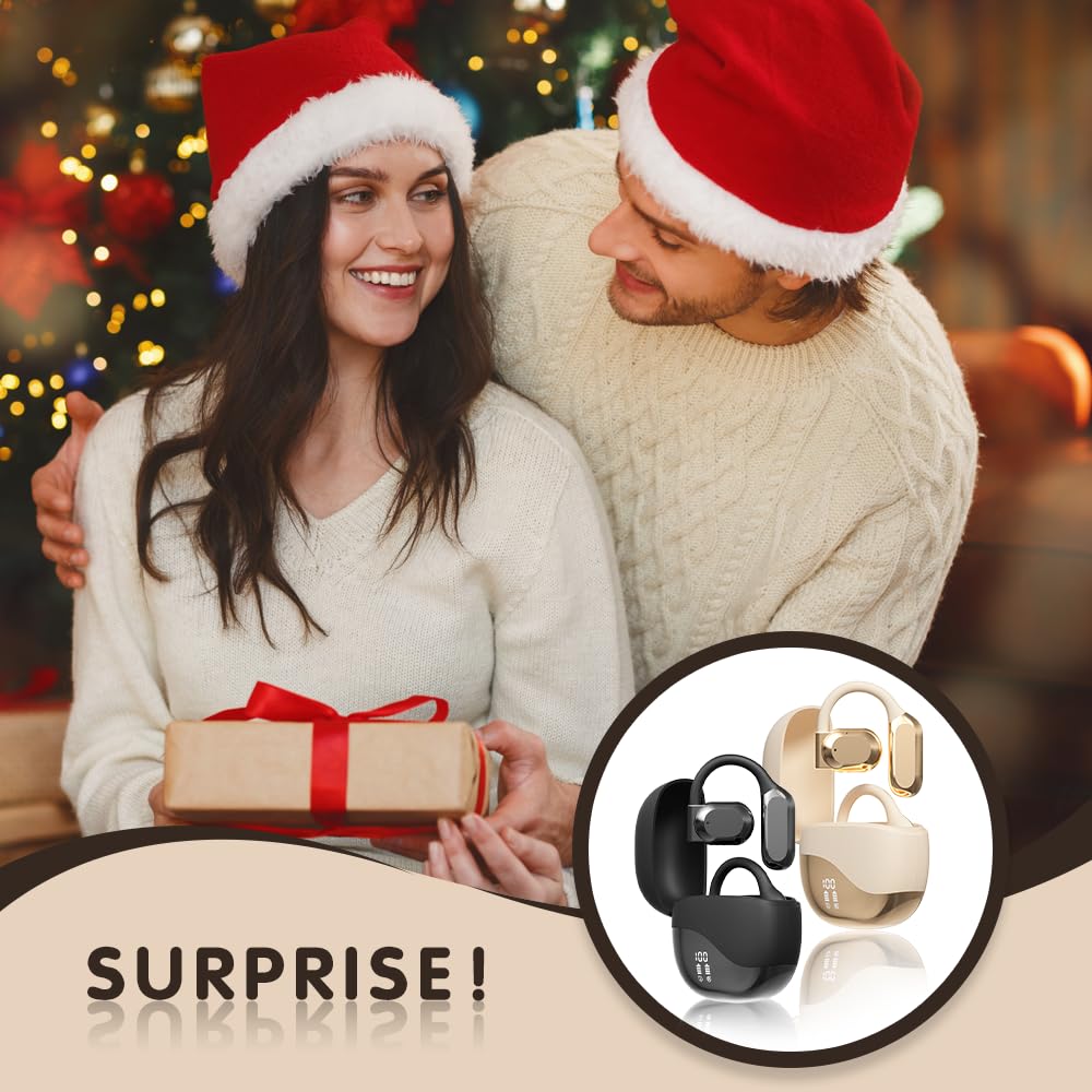 2025 New AI Translating Earbuds - Wireless Bluetooth 5.0 Earbuds with Real-Time 144 Language Translation, Hi-Fi Sound for Music, Perfect for Travel, Business Meetings & Language Learning (Black)