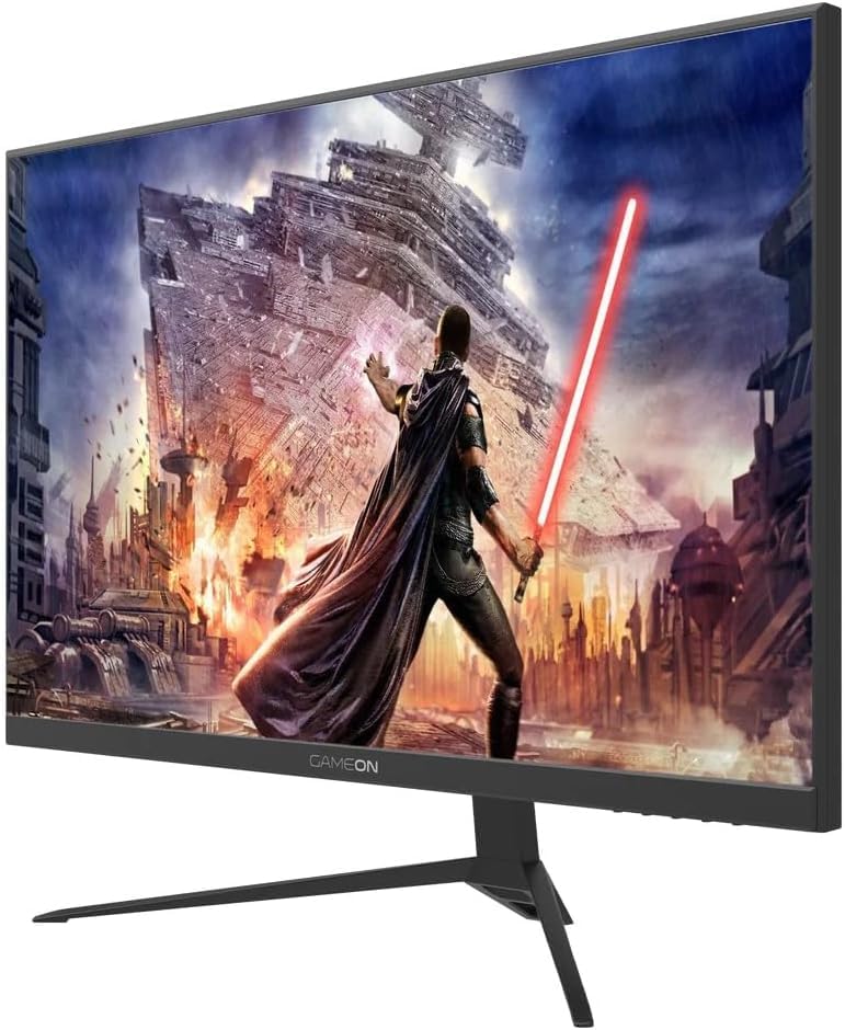 GAMEON 27 Inch 2K QHD Gaming Monitor - 2560x1440 IPS Display, 165Hz Refresh Rate, 1ms Response Time, HDMI 2.1 Console Compatible, G-Sync & FreeSync Premium - Black (GOP27QHD165IPS) - Perfect for Esports, PC Gaming & Next-Gen Consoles