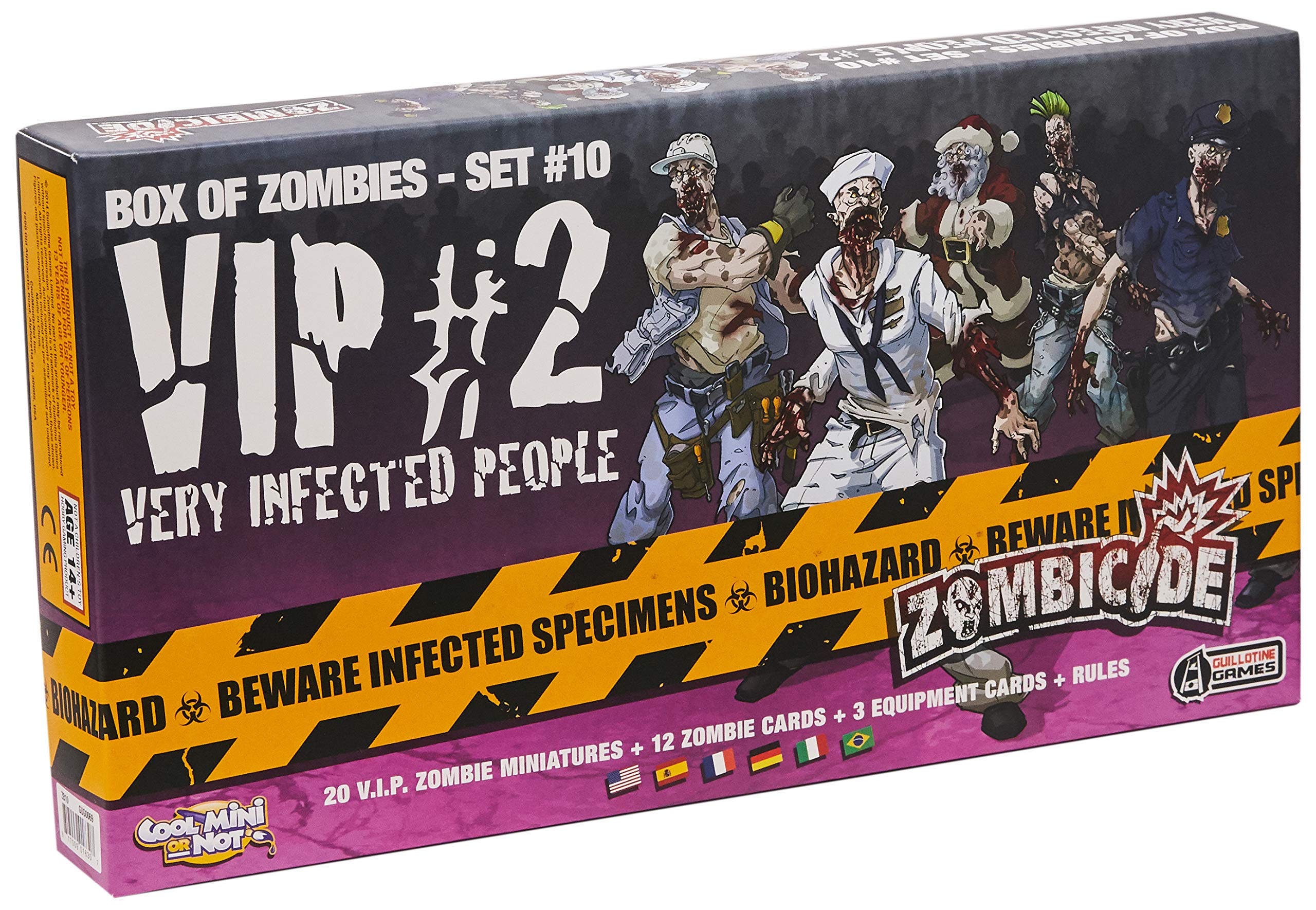 Zombicide Infected Box - 10 Zombie Miniatures for Board Games | Horror Game Night