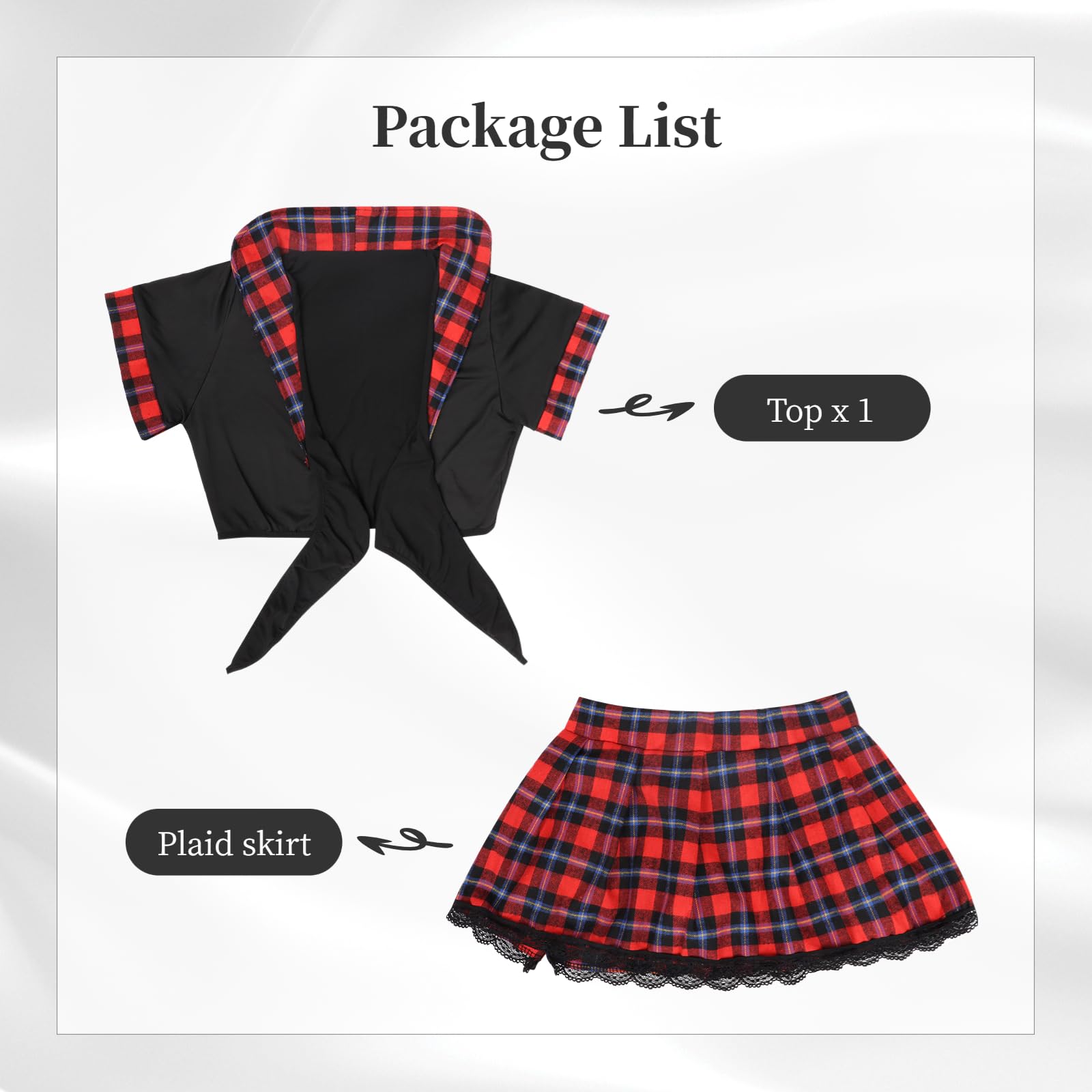 Sexy School Girl Costume - Femboy Cosplay Outfit with Lace Lingerie for Women | Naughty Roleplay, Halloween, Cosplay & Boudoir Photography