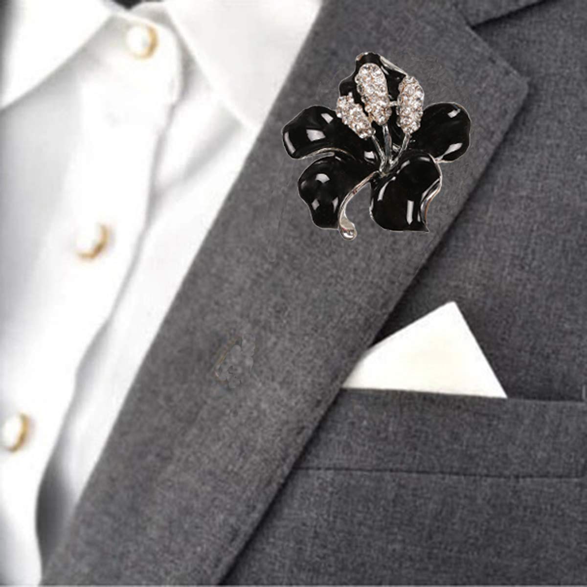 Seven Wolves Rhinestone Brooch Pin for Women - Wedding & Party Accessory