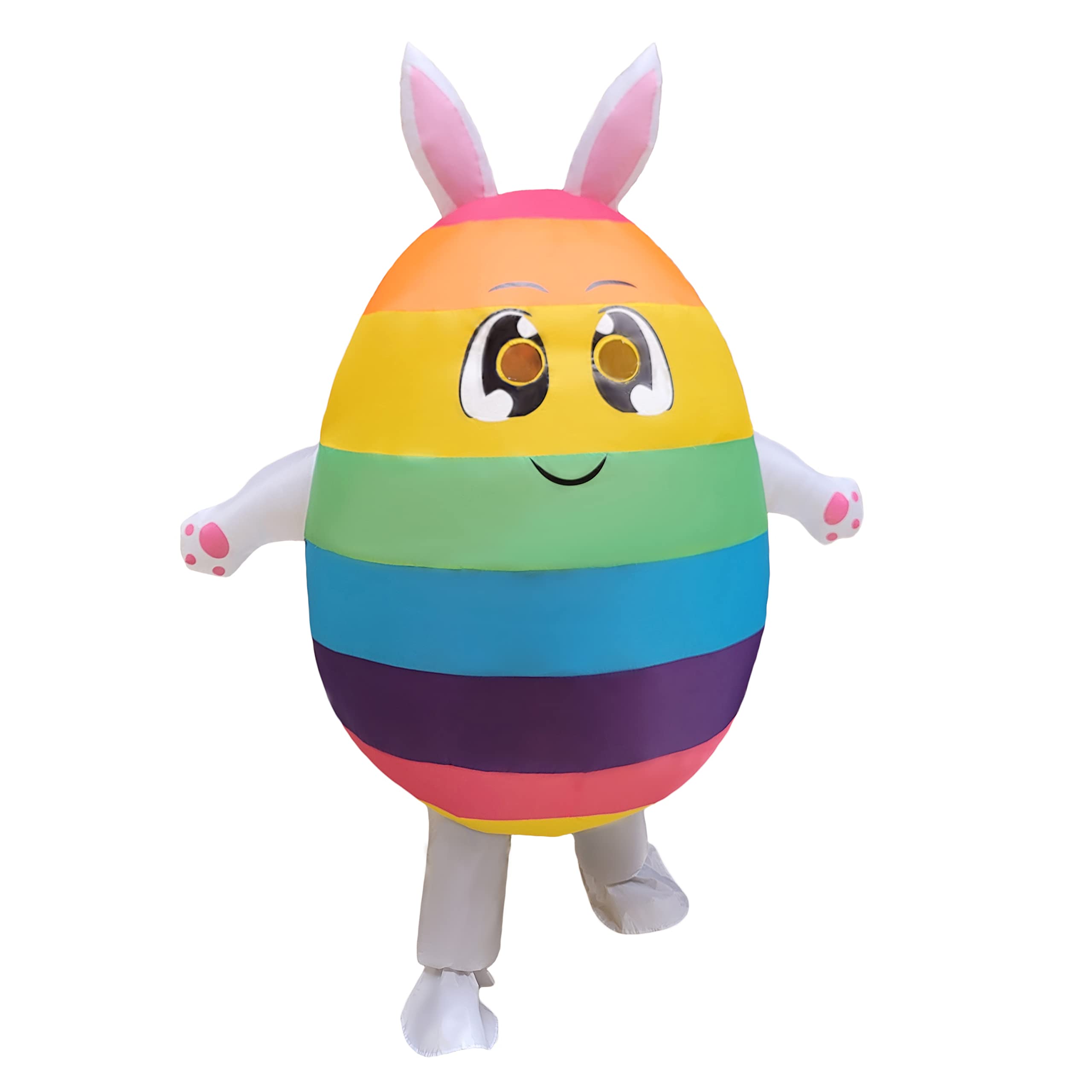Easter Bunny Inflatable Costume for Adults - Funny Blow-Up Egg Costume for Easter Parades, Parties & Festivals | Perfect for Easter Celebrations, Themed Events & Photo Booths