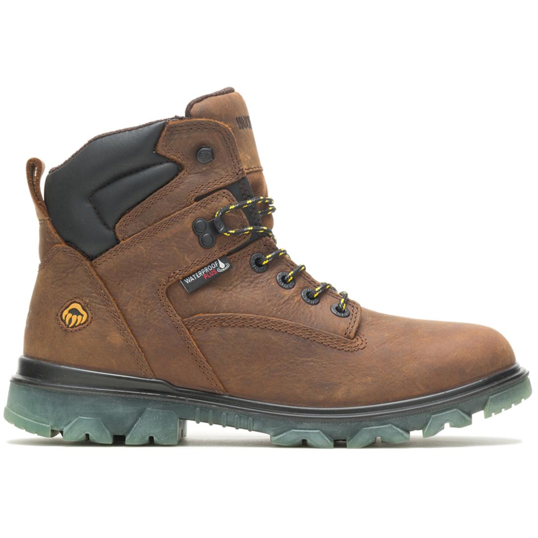 Waterproof Soft Toe Work Boots for Men - I-90 EPX 6 Brown Safety Shoes - Ideal for Construction, Landscaping & Outdoor Work
