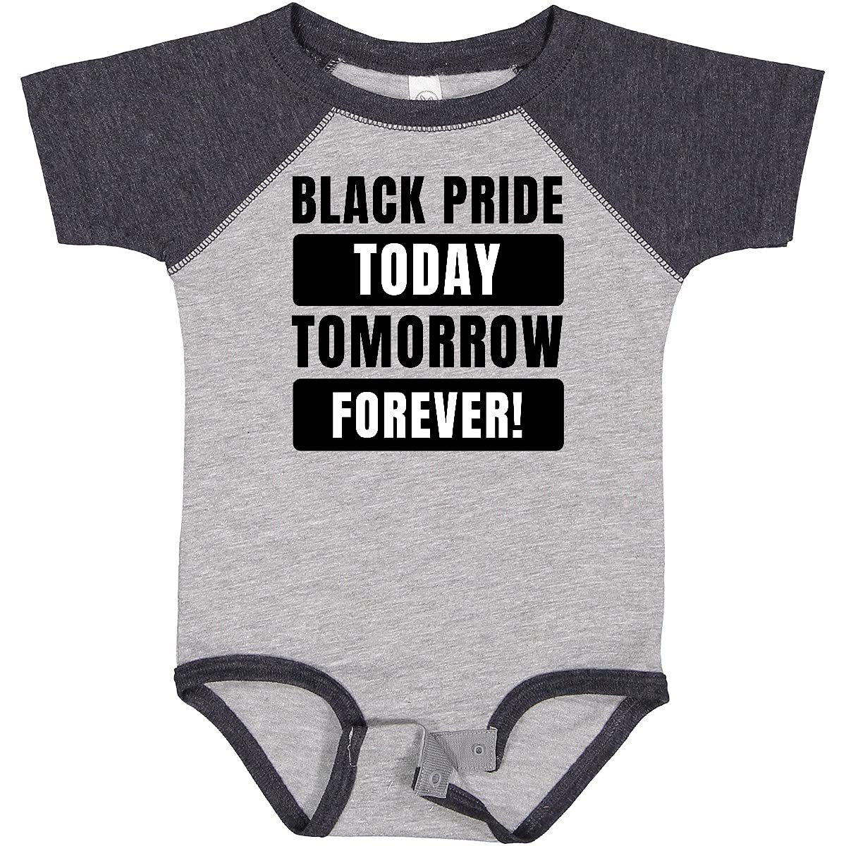 Inktastic Black History Month Black Pride Today Tomorrow Forever Baby Bodysuit - Soft Cotton Onesie for Infants & Toddlers - Perfect for Celebrations, Family Photos & Everyday Wear