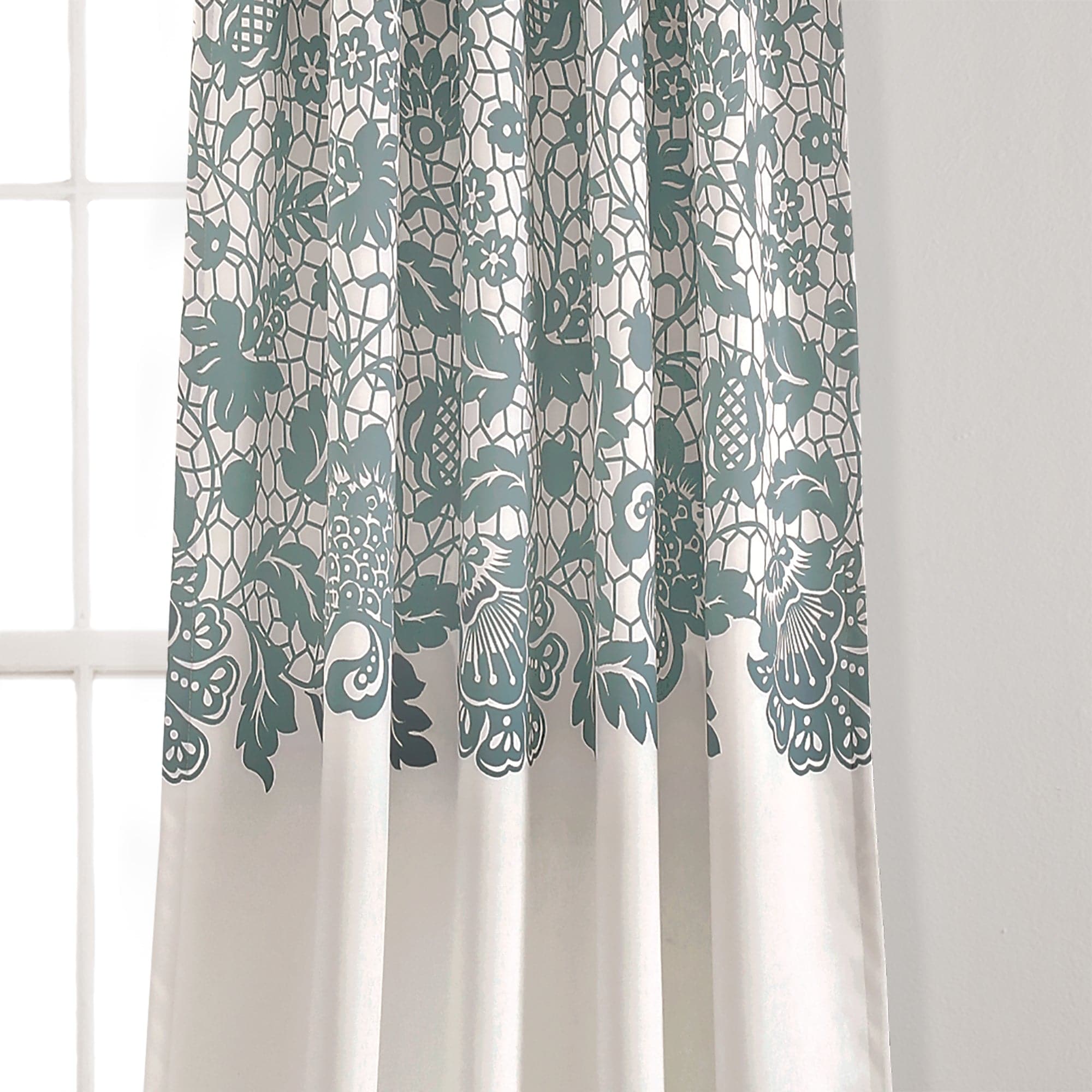 Elegant Estate Garden Print Blackout Curtain Set - Perfect for Living Room, Bedroom & Home Decor