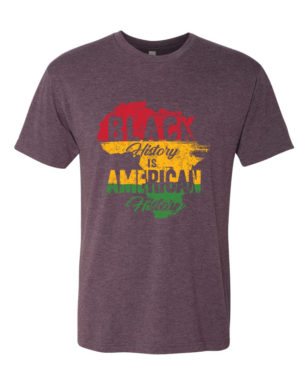 Black History is American History - Black Pride Men's Premium Tri-Blend T-Shirt - Comfortable Cotton Tee for Casual Wear & Social Justice Events