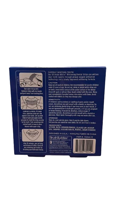 Care New 820792 Smart Whitening Dental Strips 6 Count Pack - Teeth Whitening Strips for Sensitive Teeth | At-Home Teeth Whitening Solution for Brighter Smile | Perfect for Travel, Special Occasions & Daily Oral Care