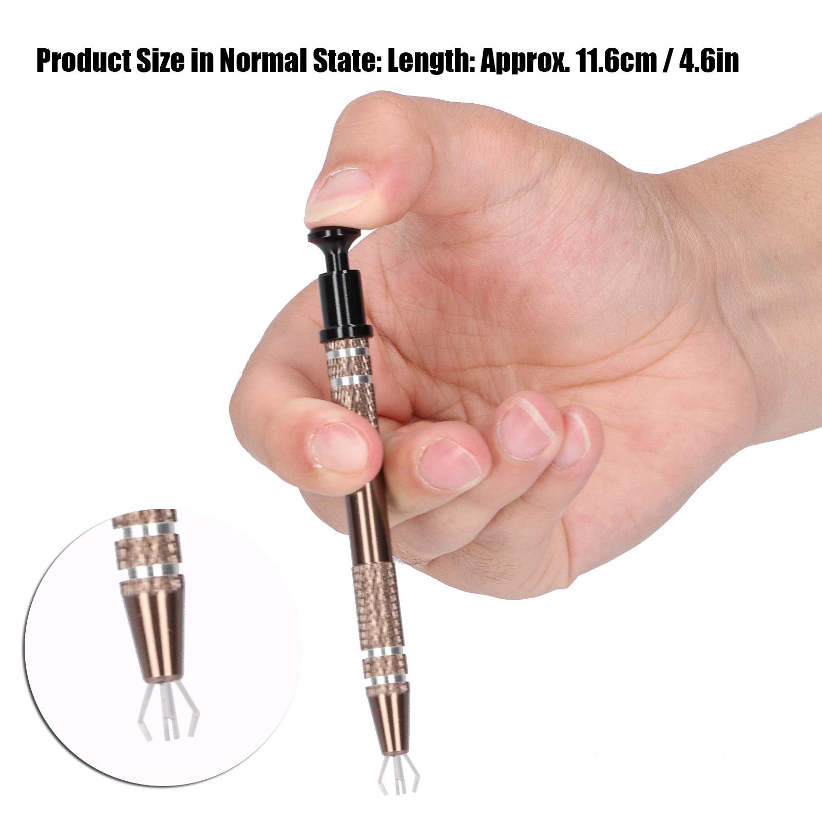 2Pcs Alloy Bead Holders - 4 Prongs Jewelry Bead Grasping Tool for Jewelry Making, Beading Kits & Body Piercing Accessories | DIY Crafting, Earring Making & Professional Jewelry Design