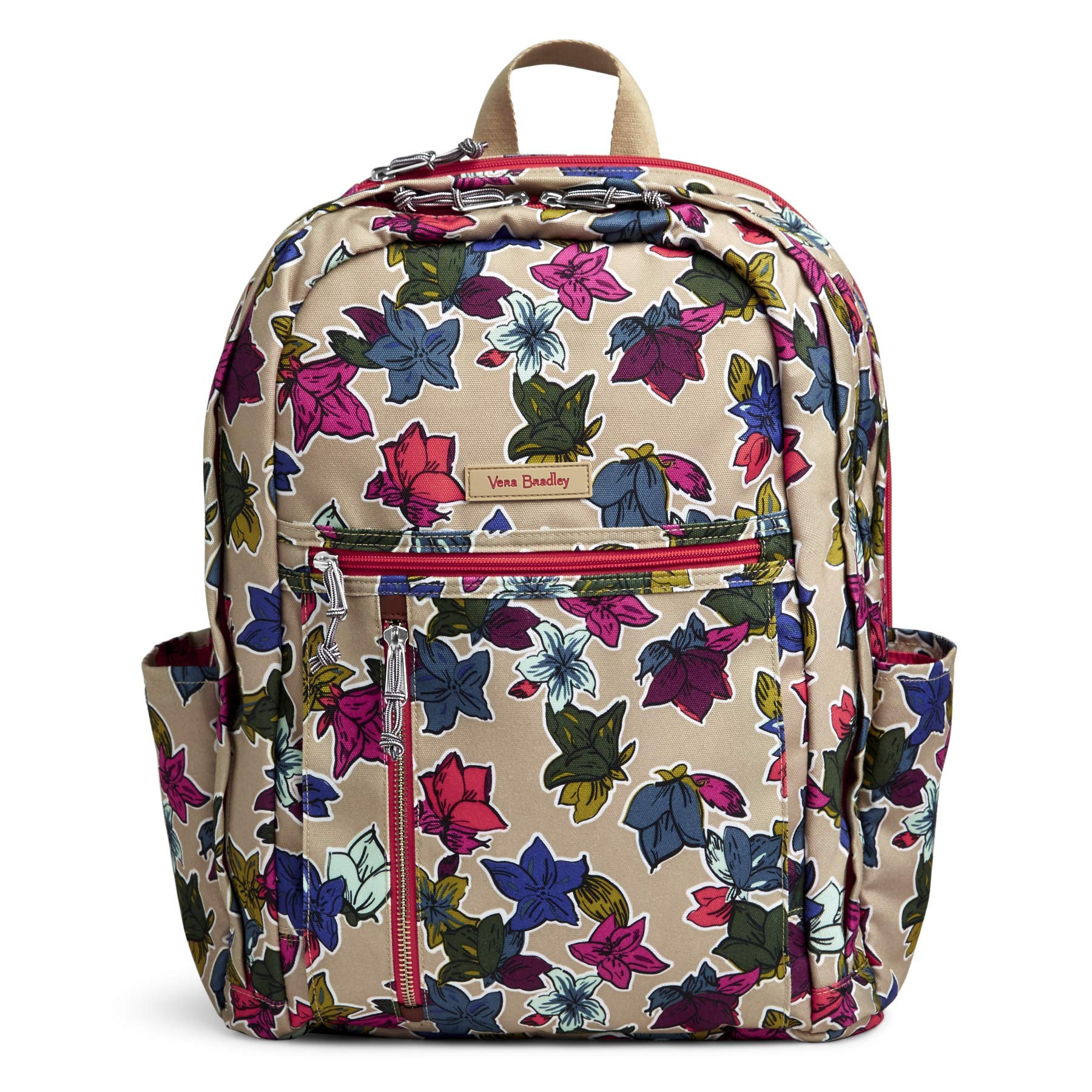 Vera Bradley Lighten Up Grand Backpack - Stylish & Spacious Laptop Backpack for Women, Perfect for Work, School & Travel | Water-Resistant & Lightweight Design