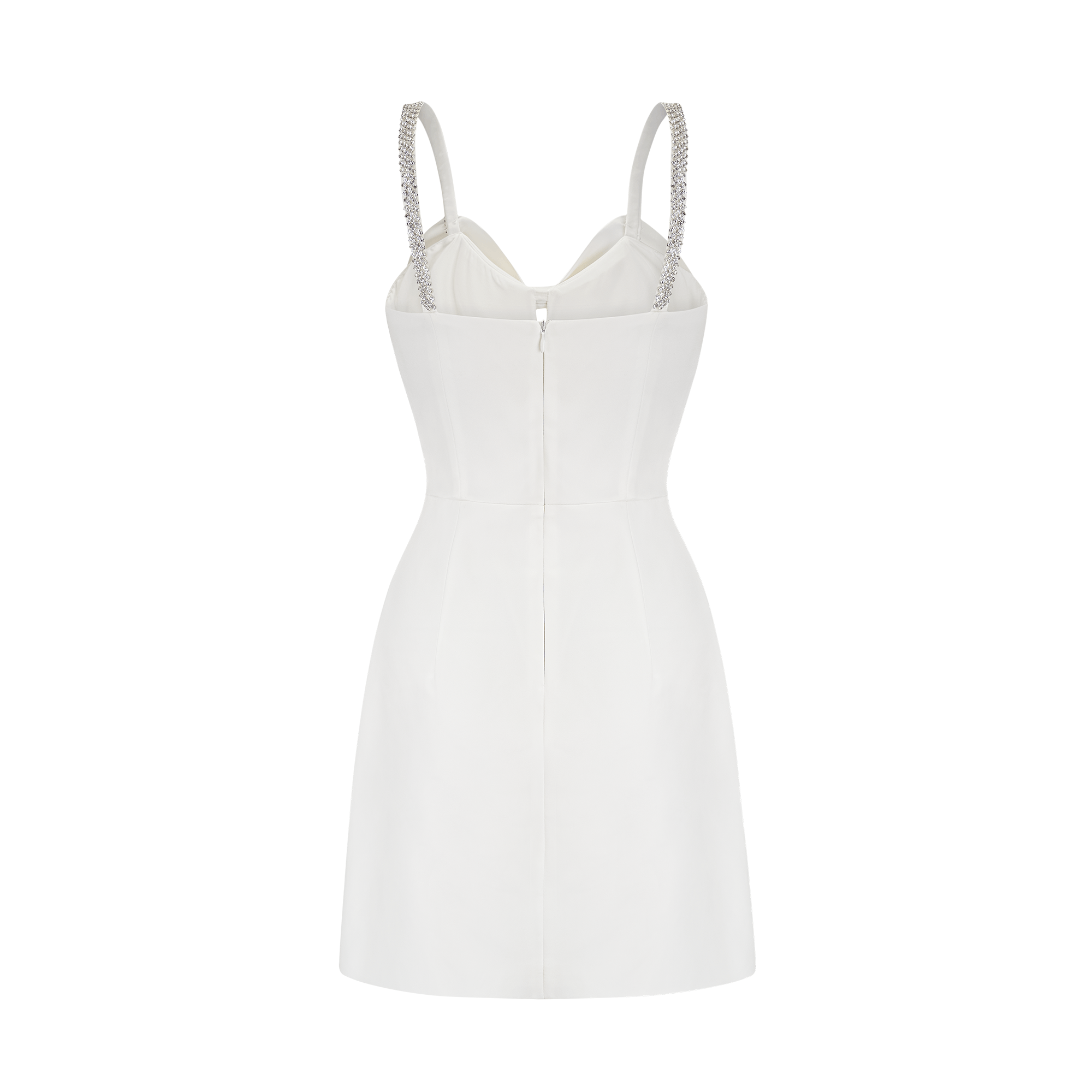 Anastasia Mini White Dress - Elegant & Flirty for Parties, Dates & Special Occasions