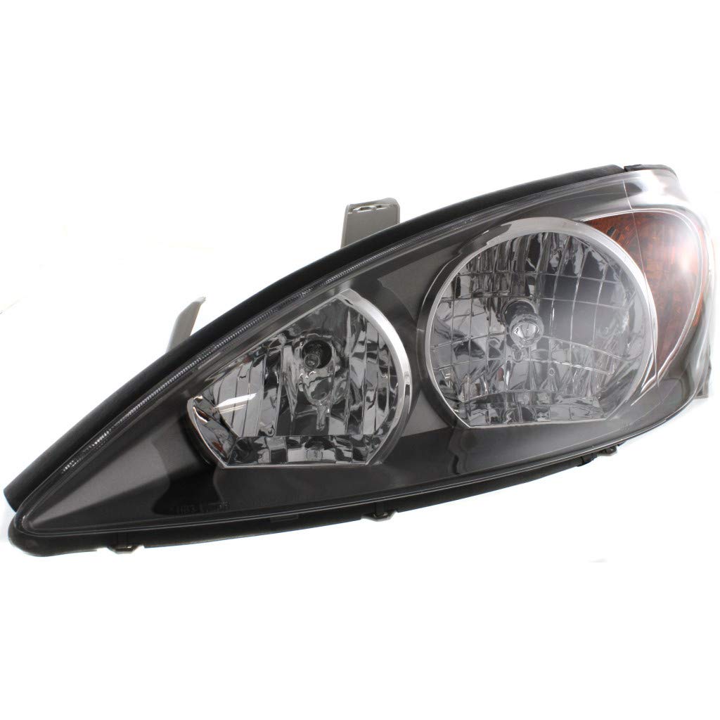 2002-2004 Toyota Camry Driver Side Headlight Assembly - TO2502138 SE Black (Part# 81150-AA040) - Perfect for Night Driving & Replacement
