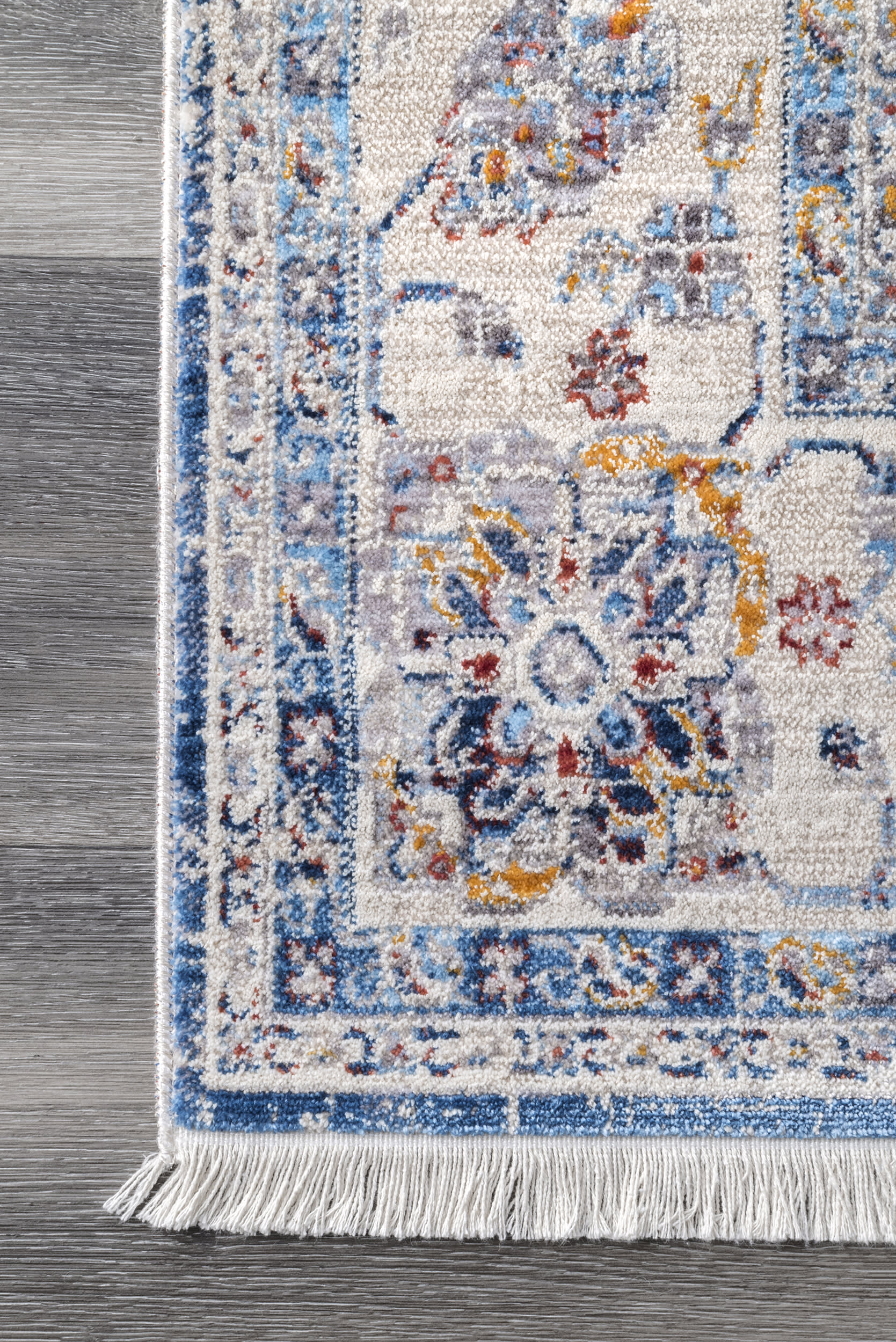 Stylish Citronite Fringe Area Rug in Grey - Soft Bohemian Decor for Living Room, Bedroom & Dorm