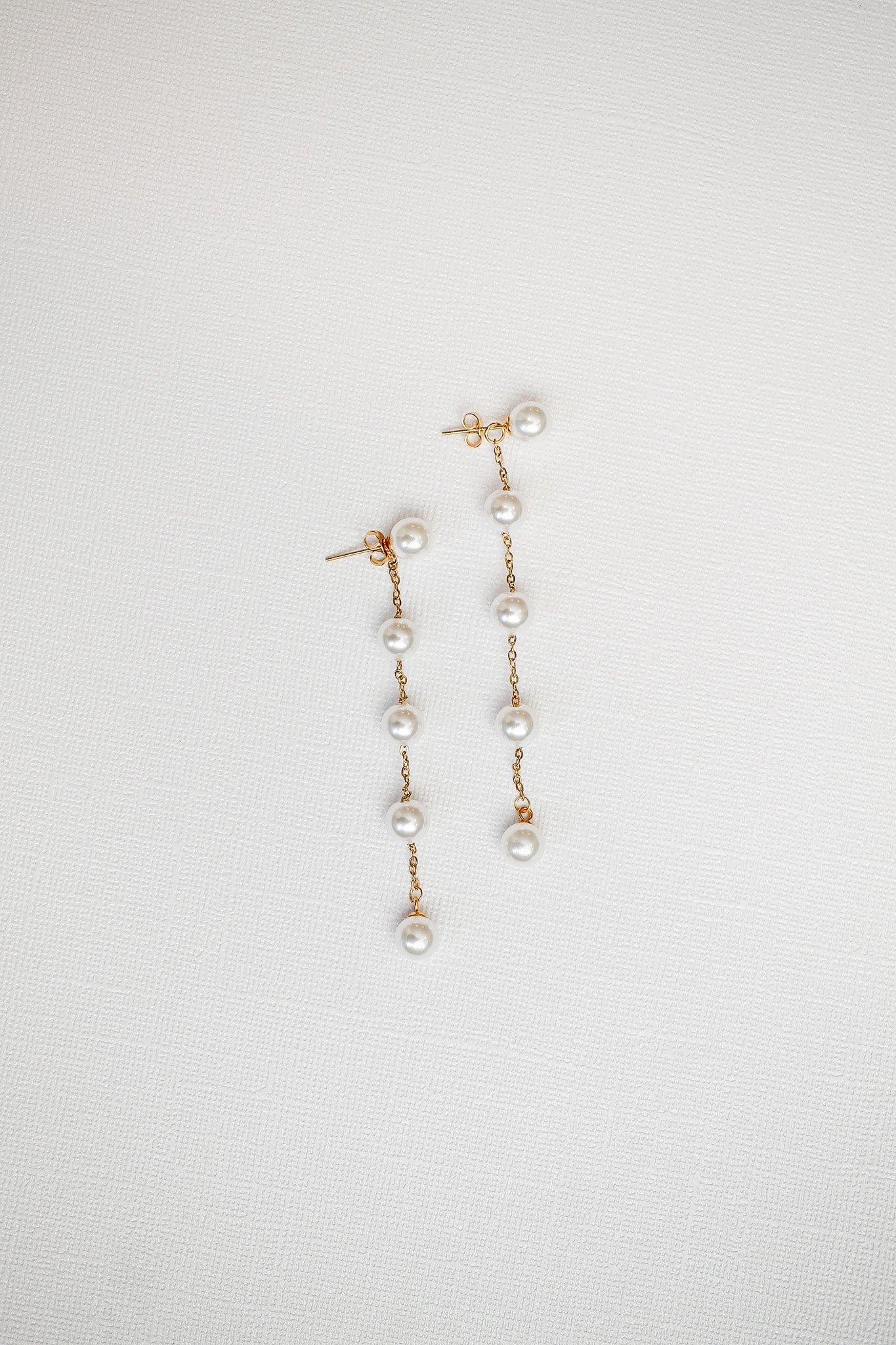 Emory Pearl Dangle Earrings in 14K Gold - Elegant Pearl Jewelry for Women | Perfect for Weddings, Parties & Special Occasions