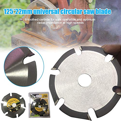 125x22mm Carbide Tipped Metal Cutting Circular Saw Blades - High Performance MultiTool Grinder Disc for Wood, Metal & Plastic - Perfect for DIY Projects & Professional Construction Work (TN99)