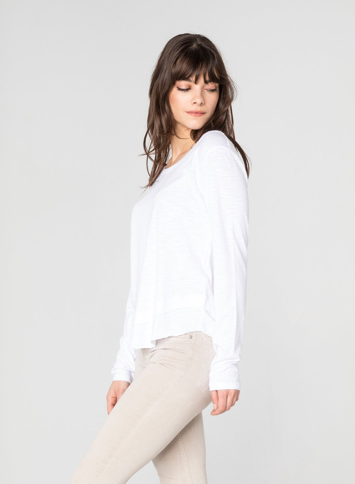 AVA Women's Long Sleeve Mock Layer T-Shirt - Comfortable Layered Casual Top for Everyday Wear, Work & Outfits