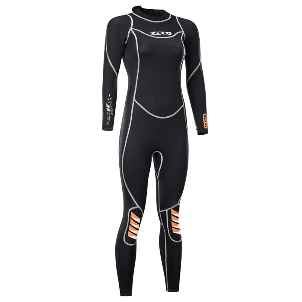 3mm Neoprene Women's Full Body Wetsuit - Long Sleeve Back Zip Diving Suit for Scuba, Surfing & Swimming | Perfect for Water Sports, Snorkeling and Cold Water Activities